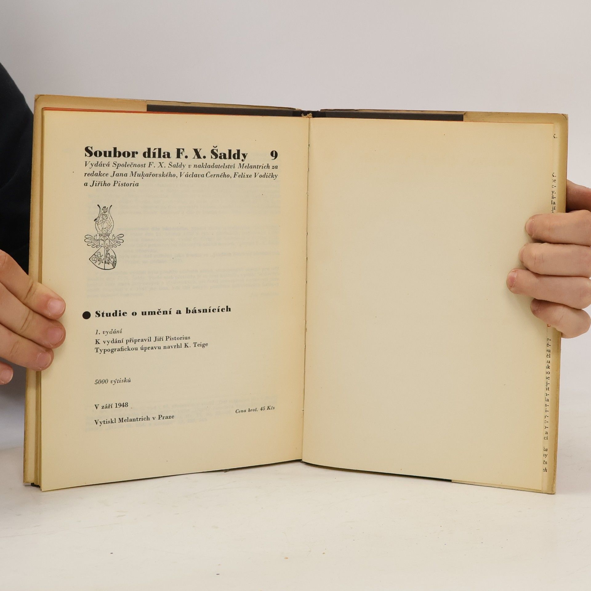 František Xaver Šalda Studie o umění a básnících