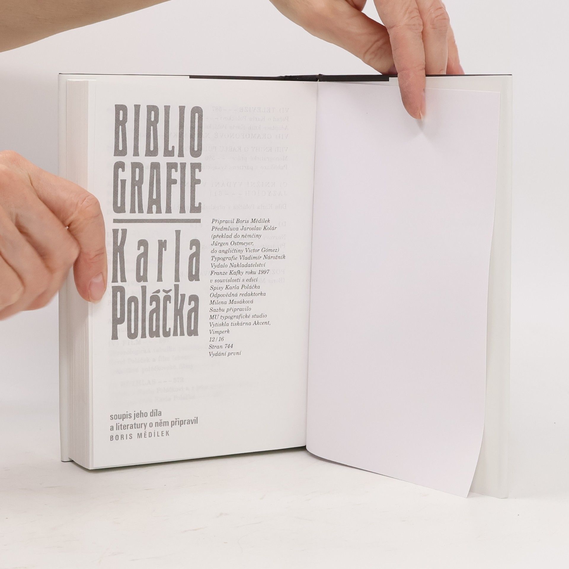 Boris Mědílek Bibliografie Karla Poláčka