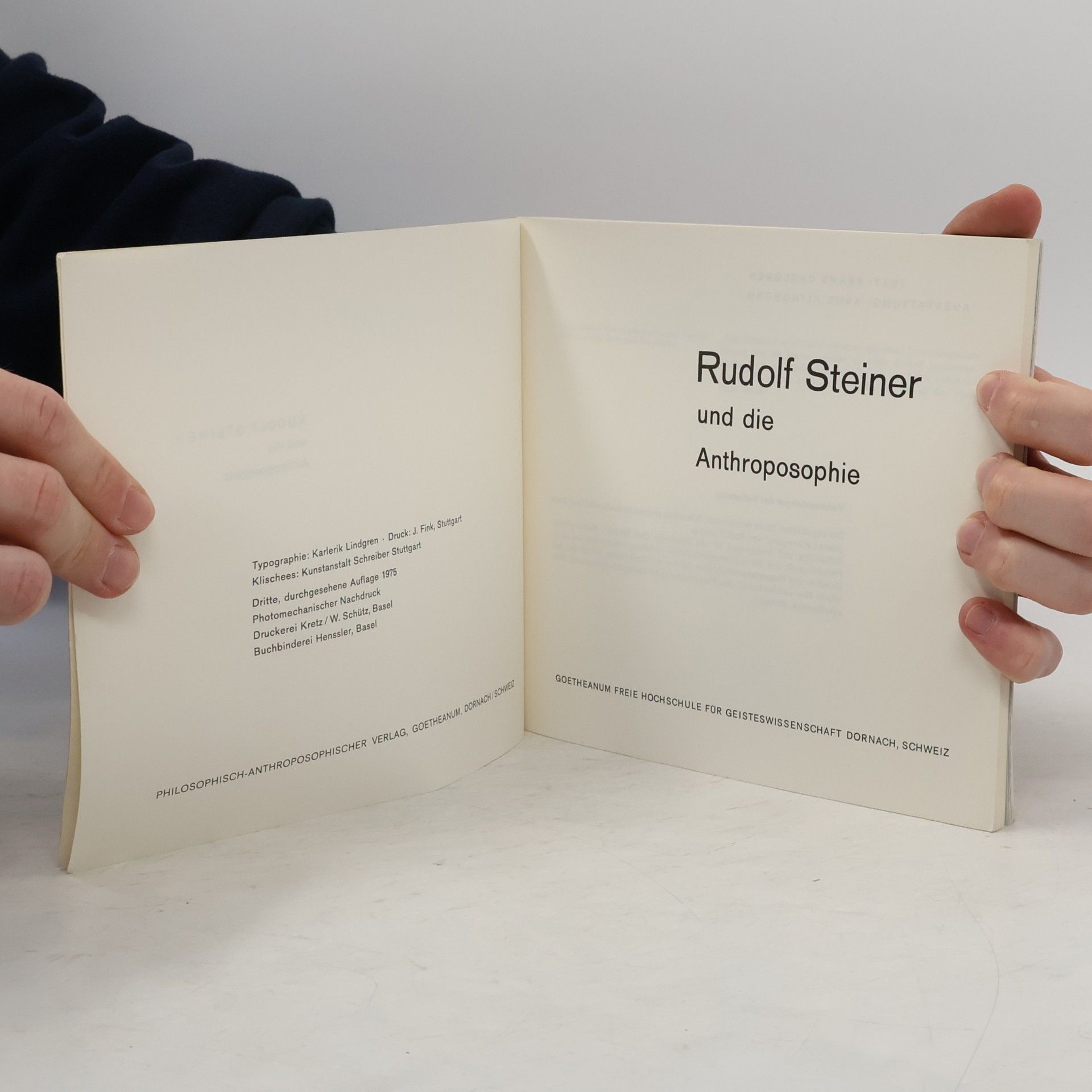 Frans Carlgren Rudolf Steiner und die Anthroposophie