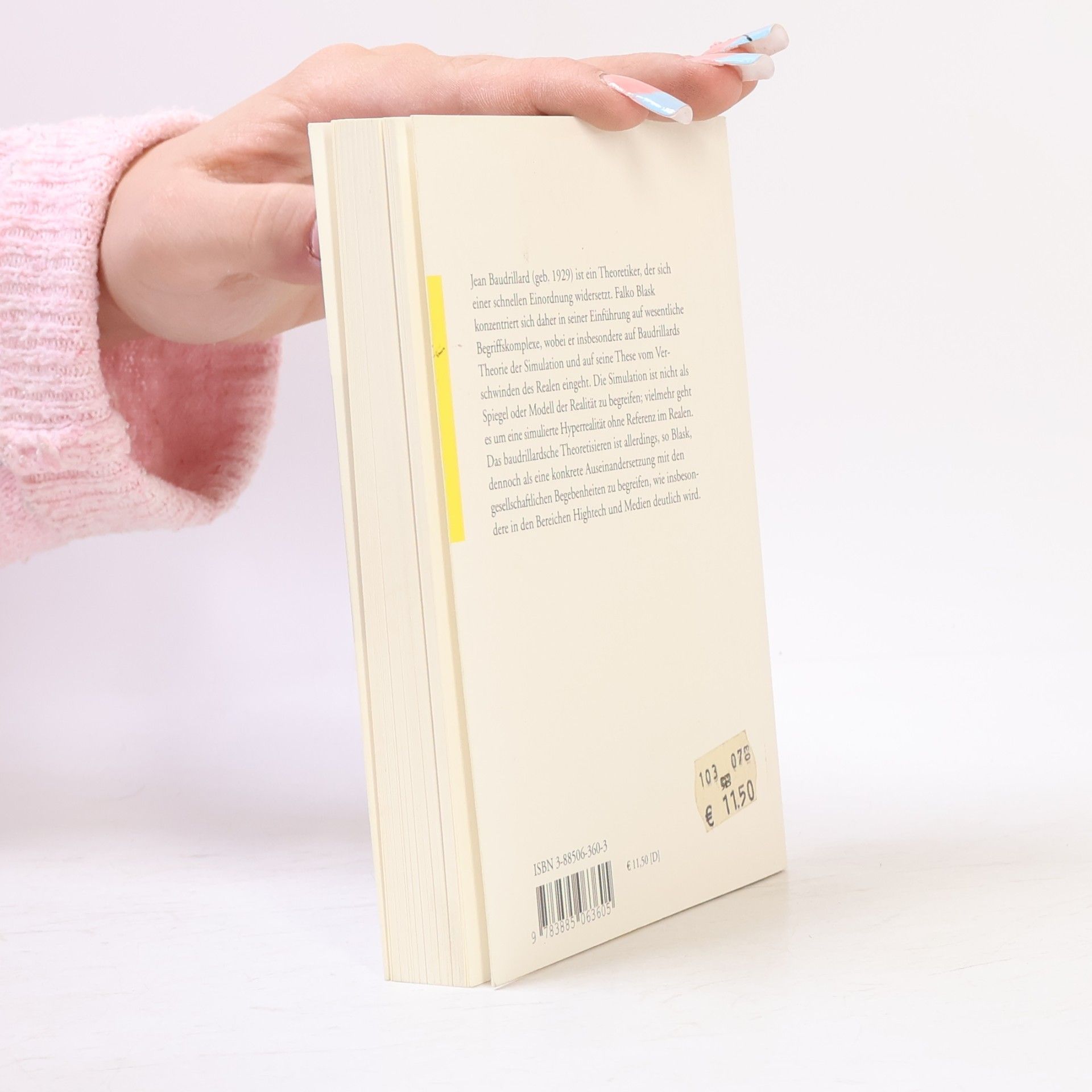 Falko Blask Jean Baudrillard zur Einführung