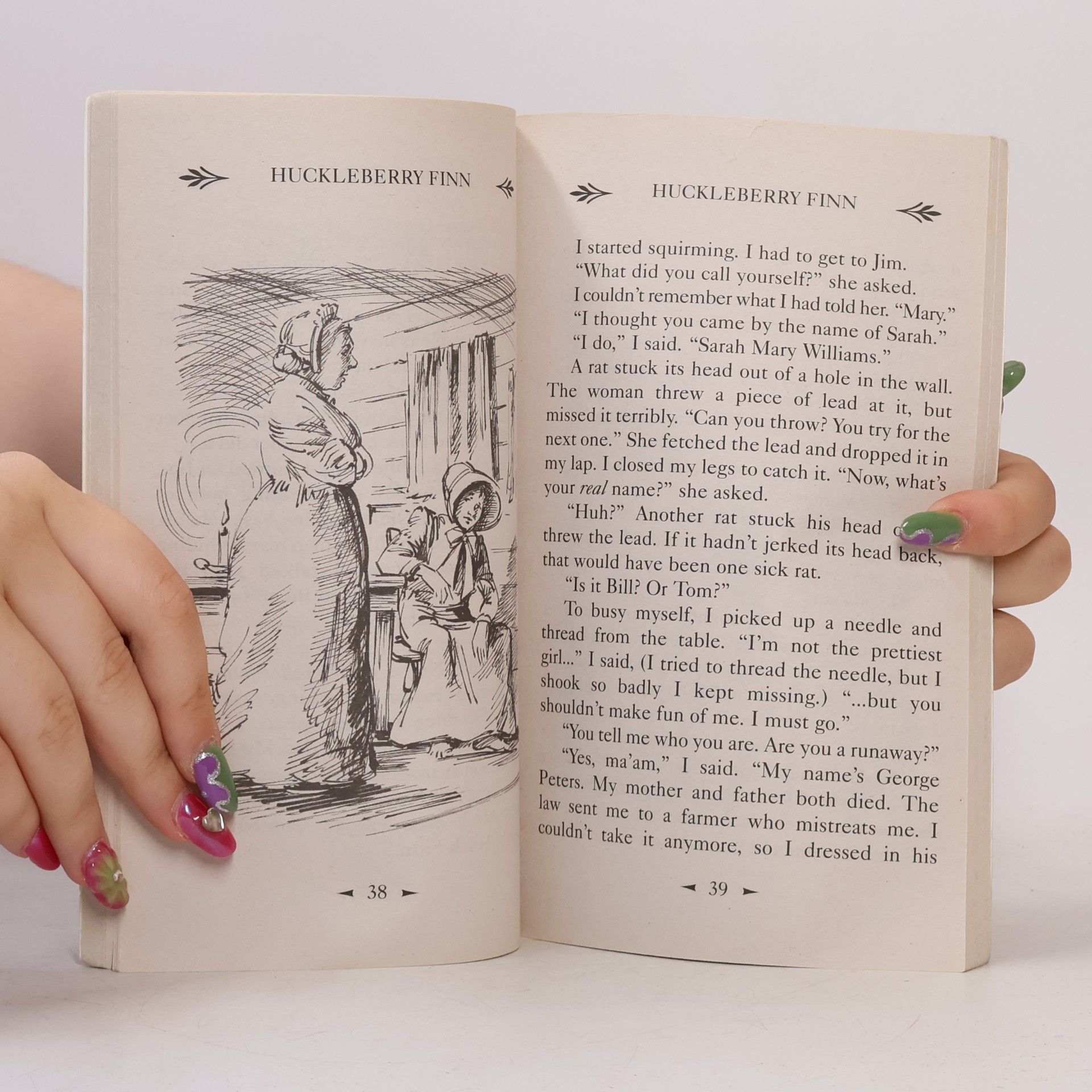 Mark Twain The Adventures of Huckleberry Finn - Fully Illustrated and Adapted