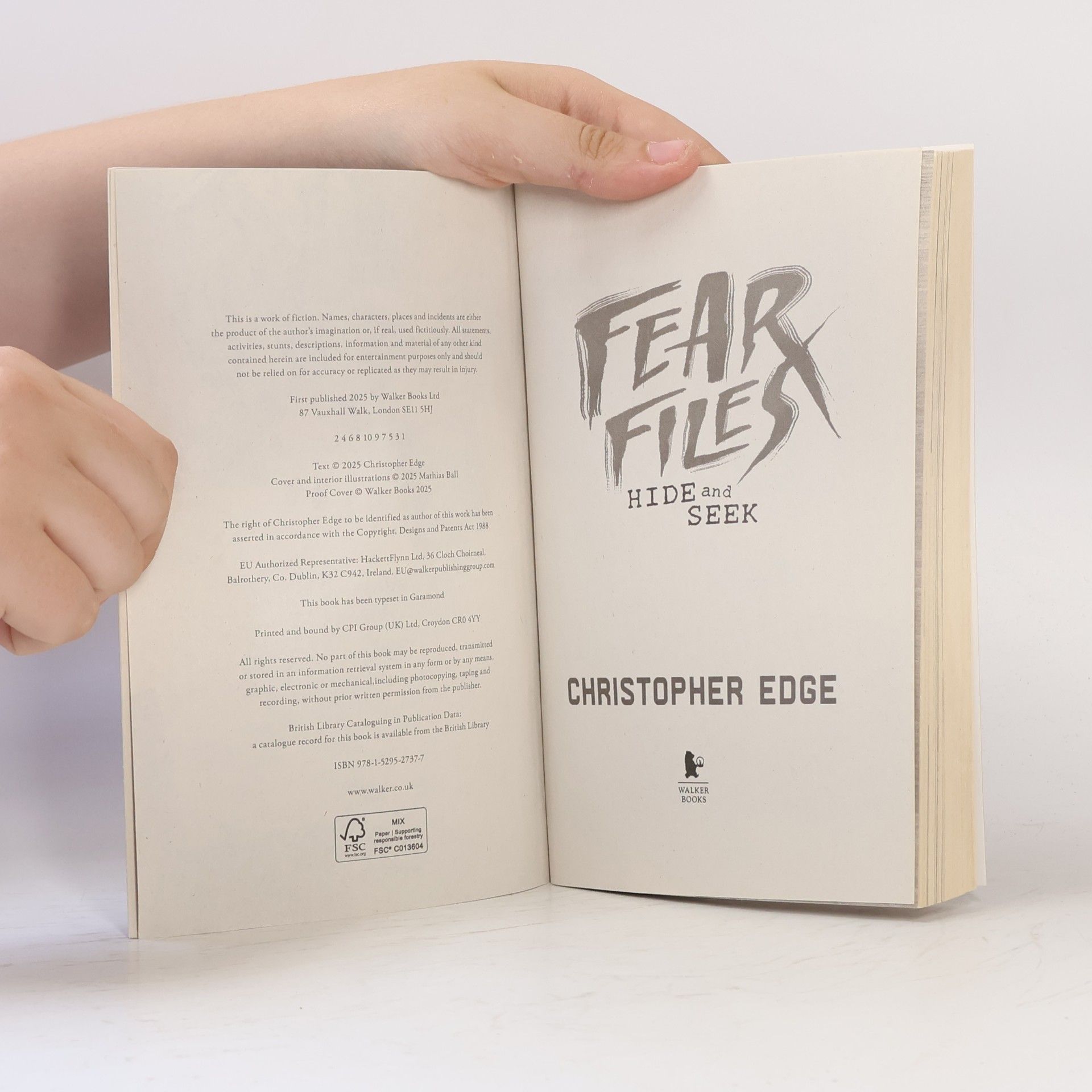 Christopher Edge Fear Files - 1: Hide And Seek