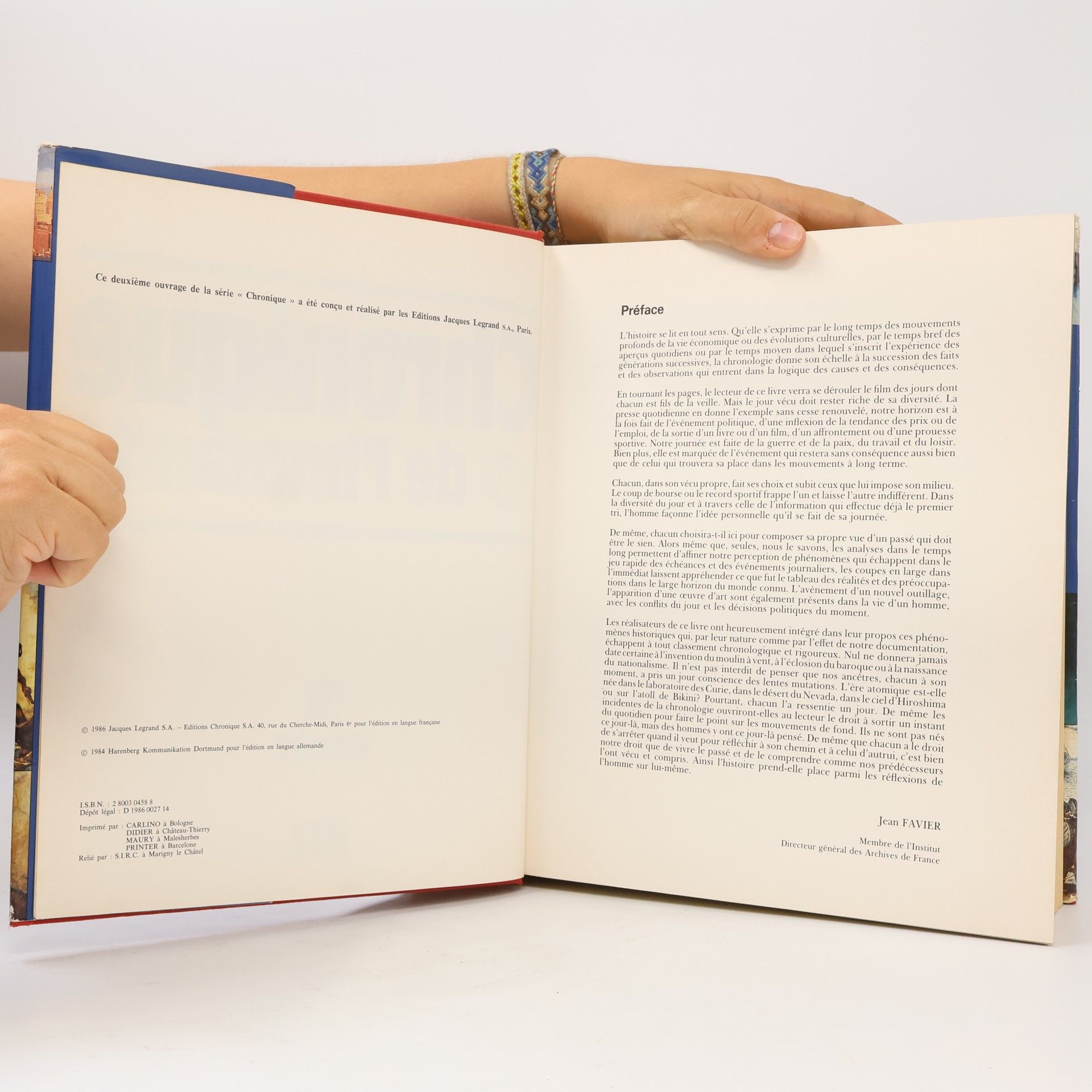 Jean Favier Chronique de l'humanité