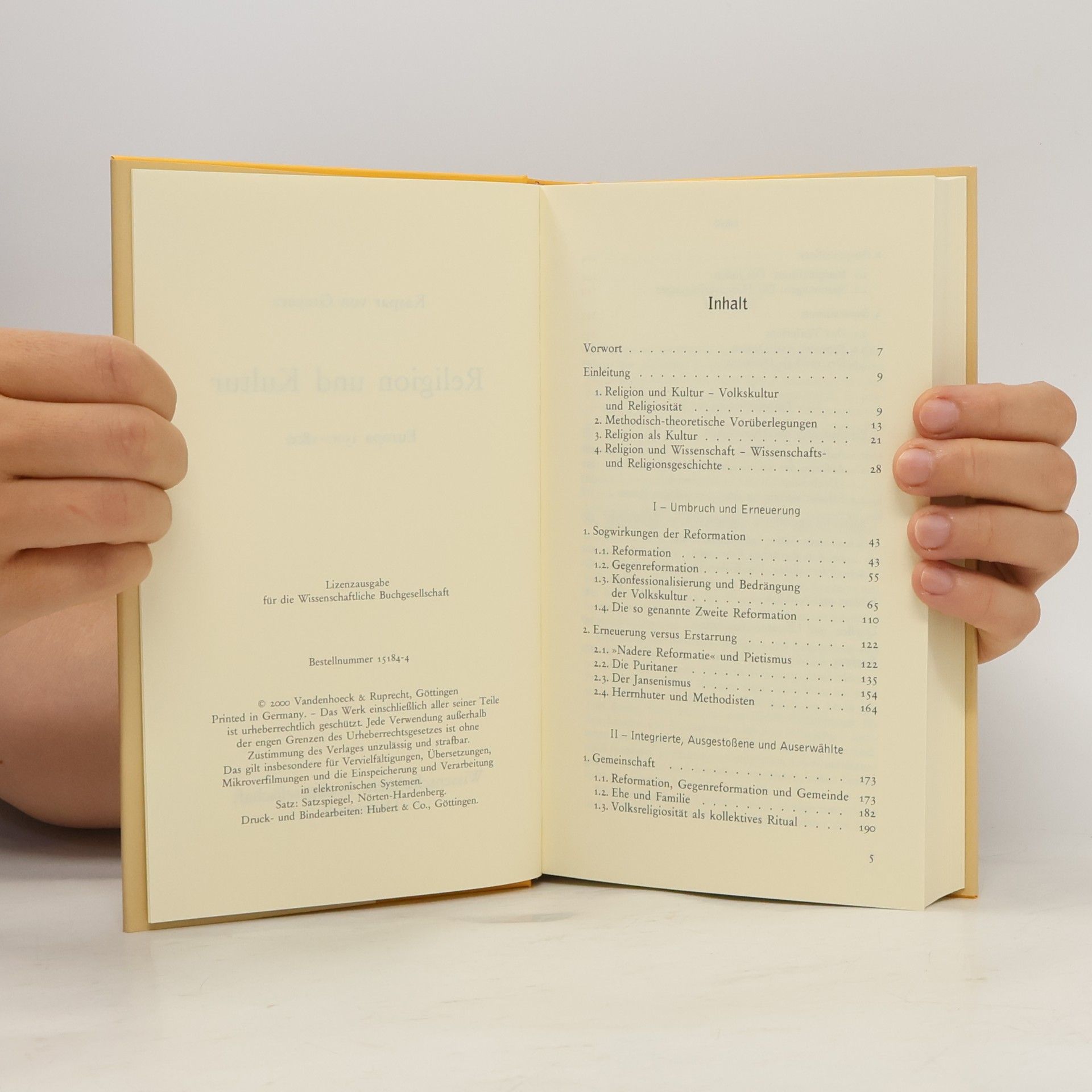 Kaspar von Greyerz Religion und Kultur: Europa 1500–1800