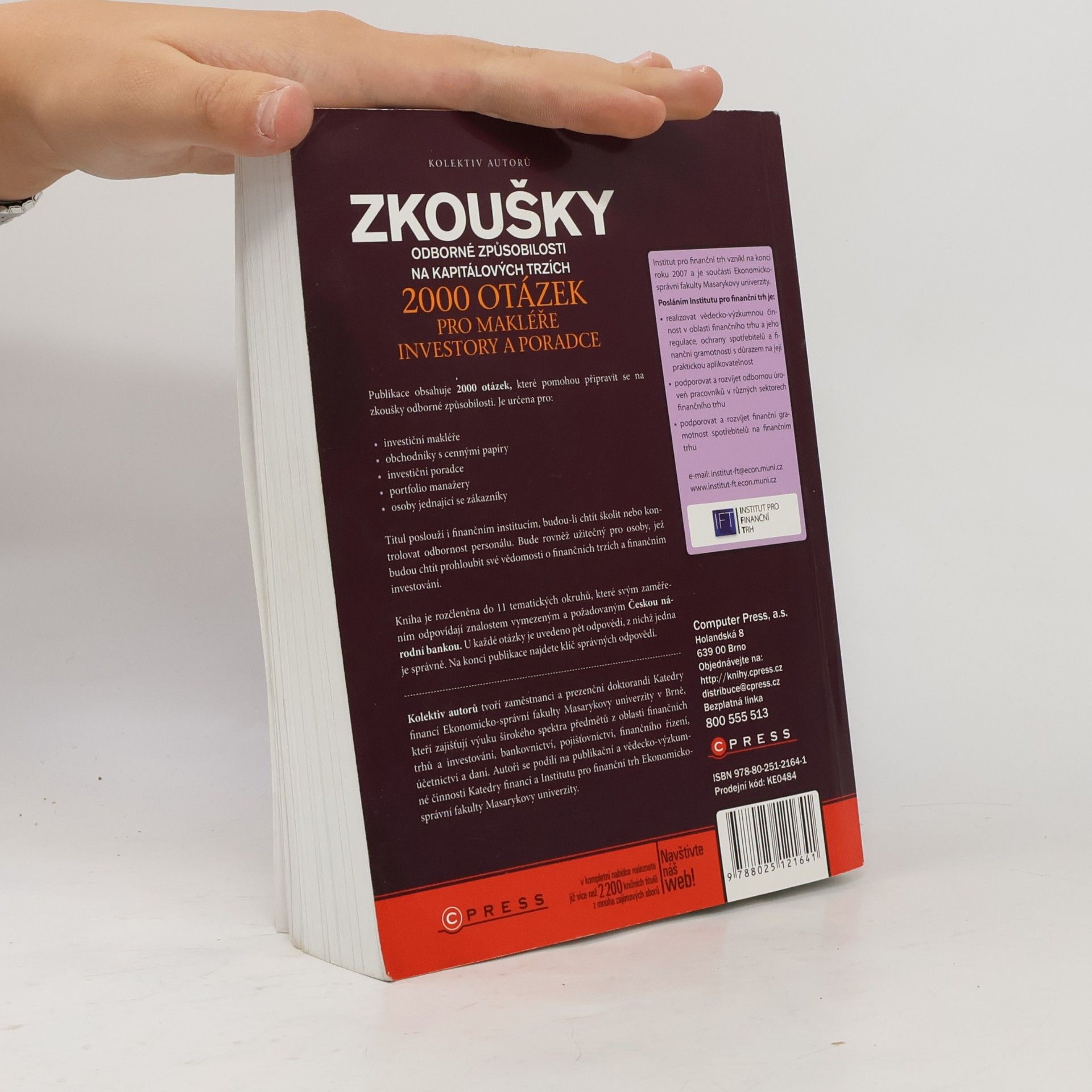 Gabriela Oškrdalová Zkoušky odborné způsobilosti na kapitálových trzích
