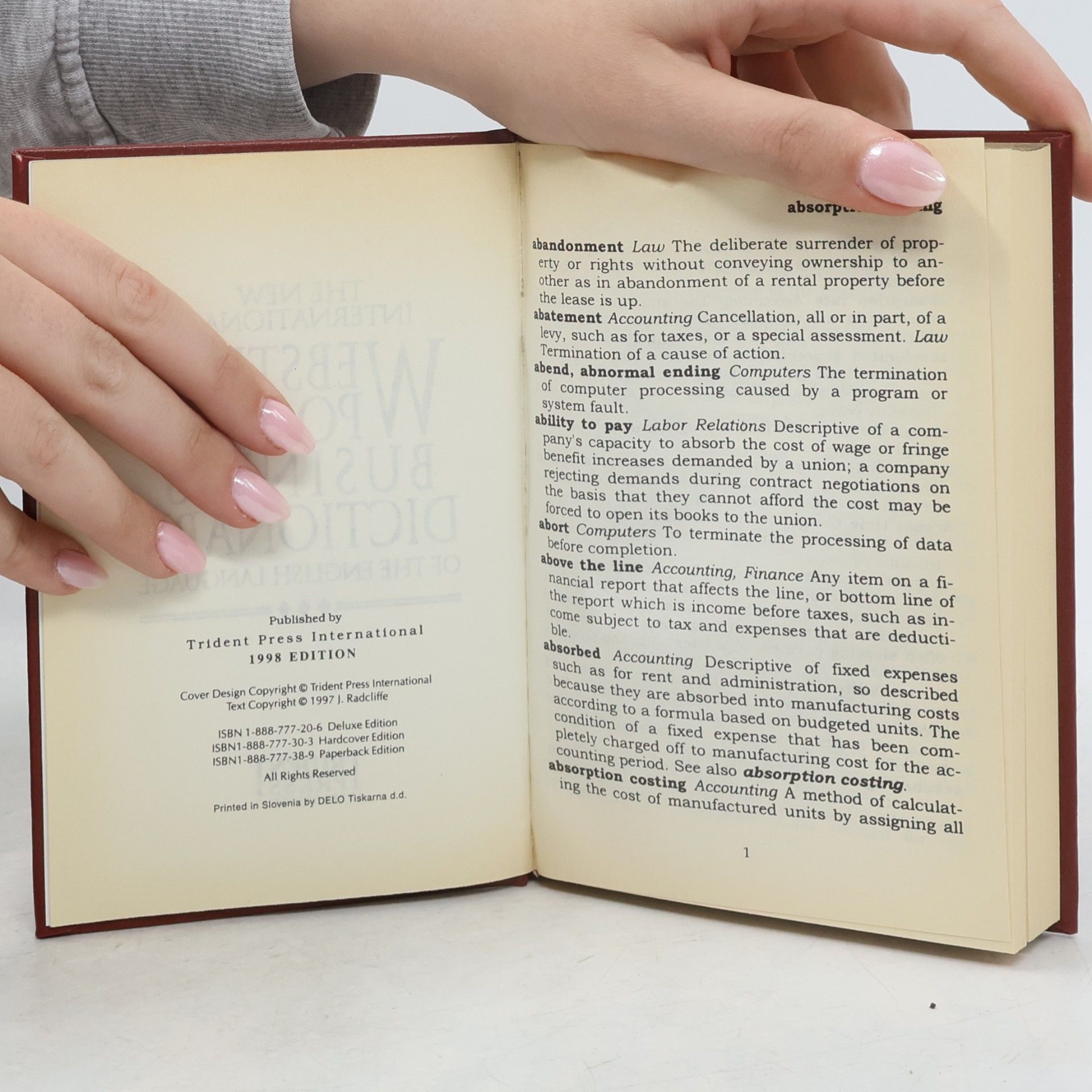 Collectif d'auteurs The New International Webster's Pocket Business Dictionary of the English Language
