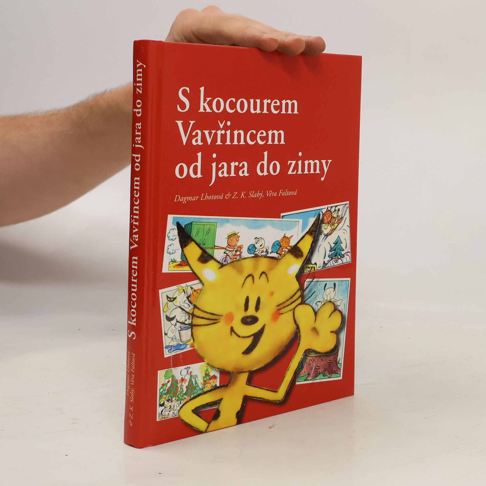 Dagmar Lhotová S kocourem Vavřincem od jara do zimy