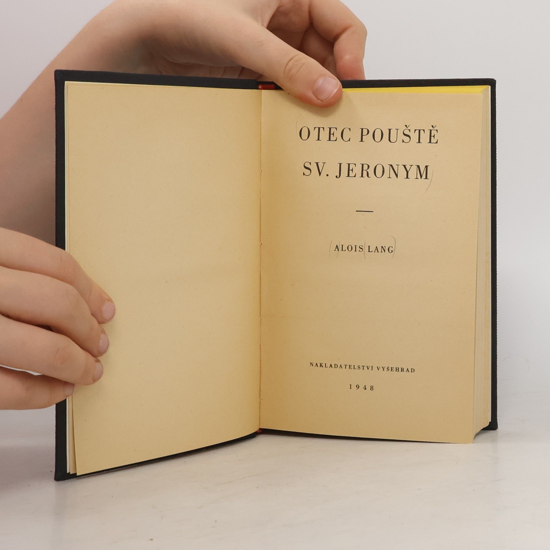 Alois Lang Otec pouště sv. Jeronym