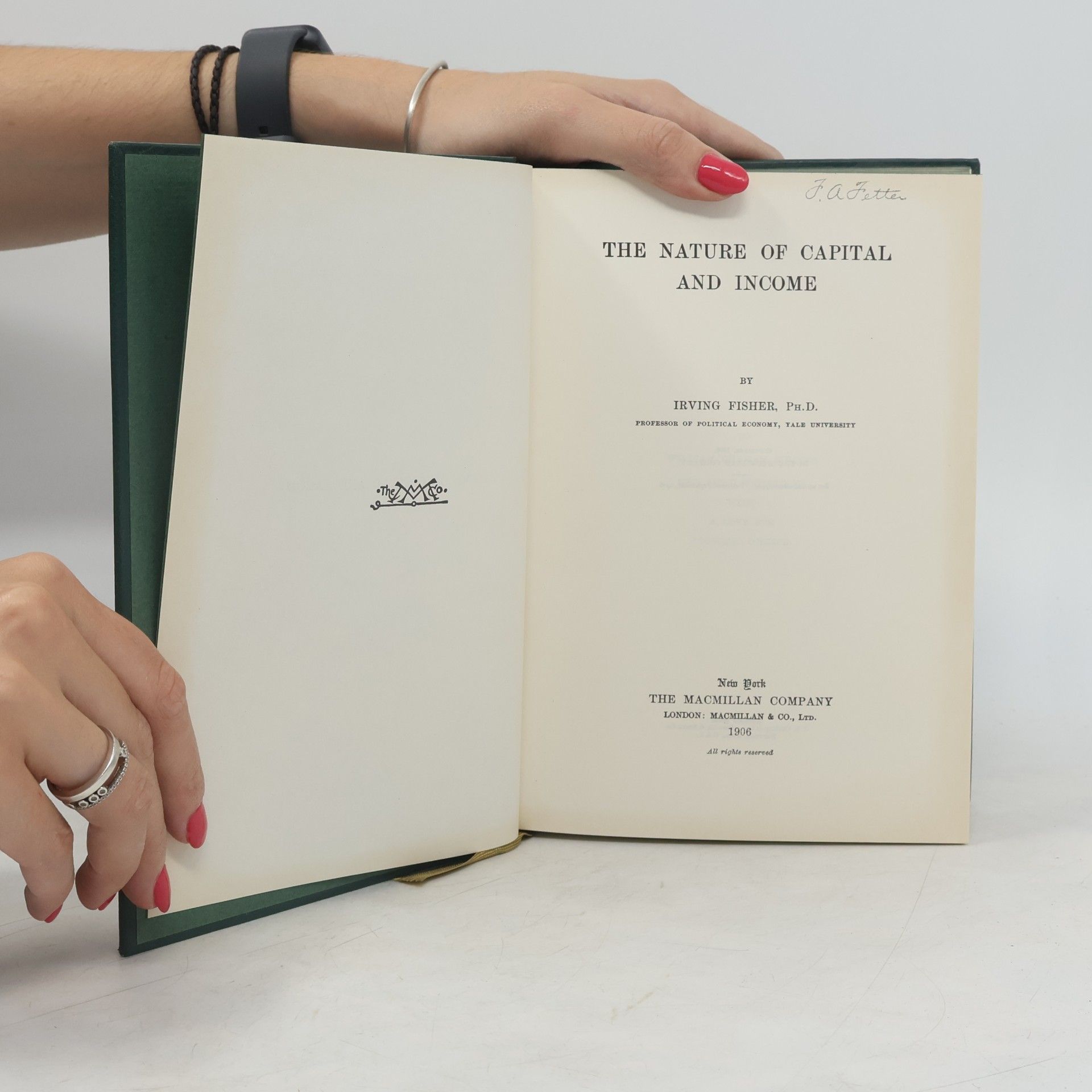 Irving Fisher The Nature of Capital and Income