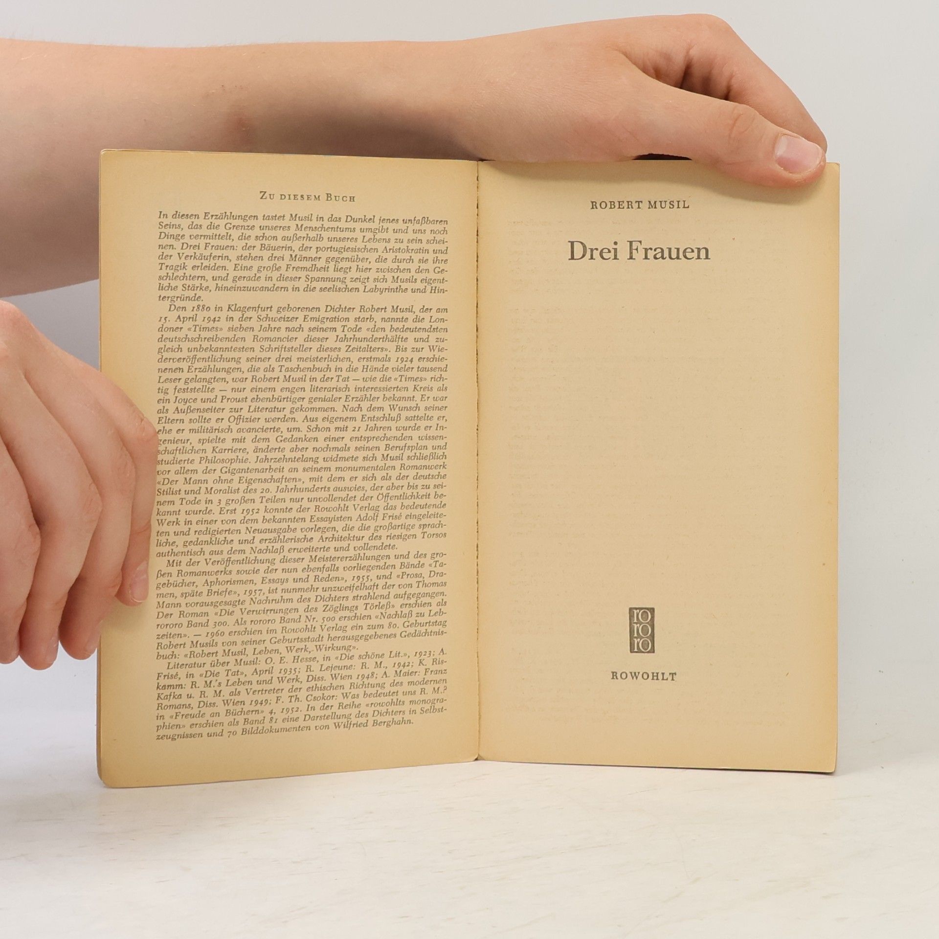 Robert Musil Drei Frauen