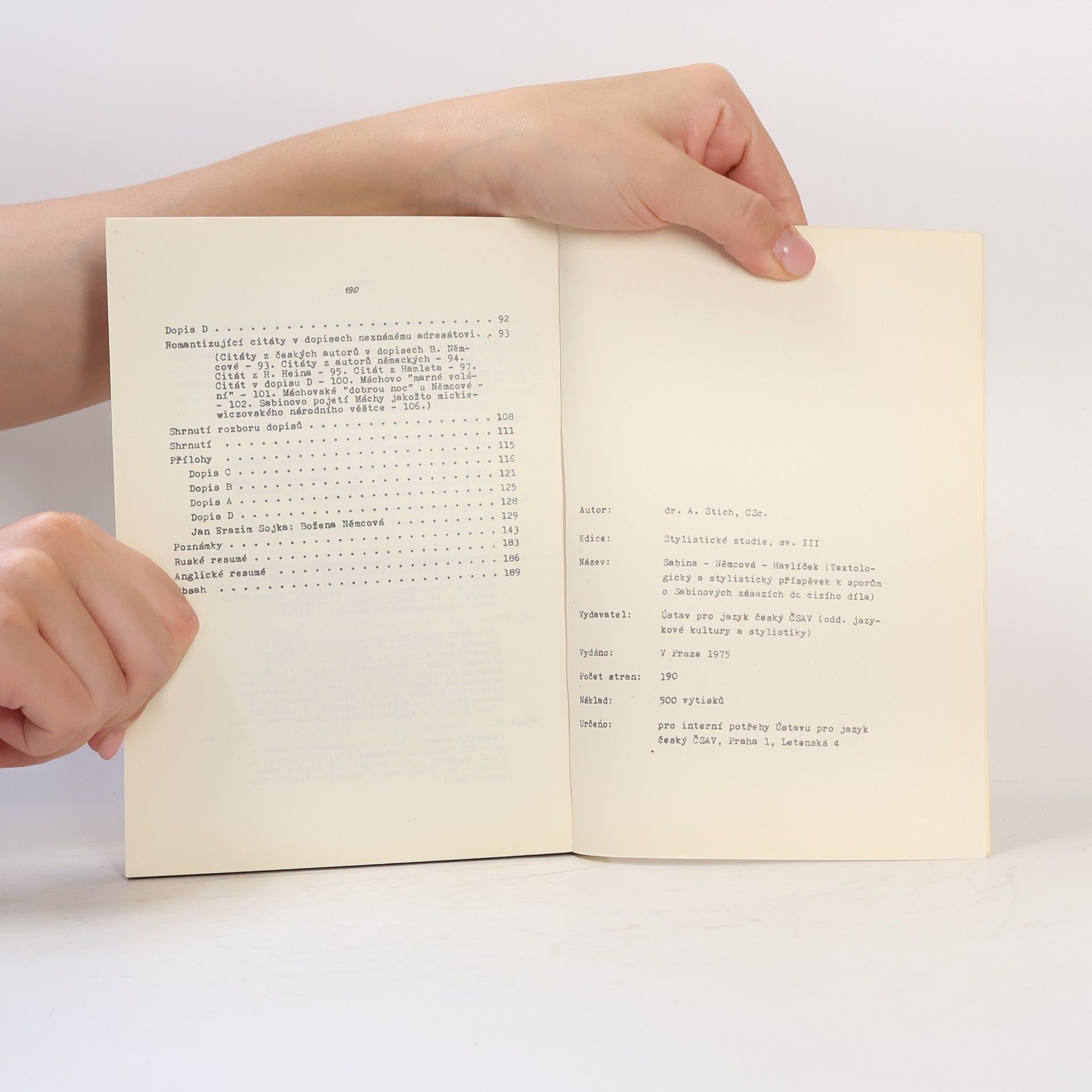 Alexandr Stich Stylistické studie III