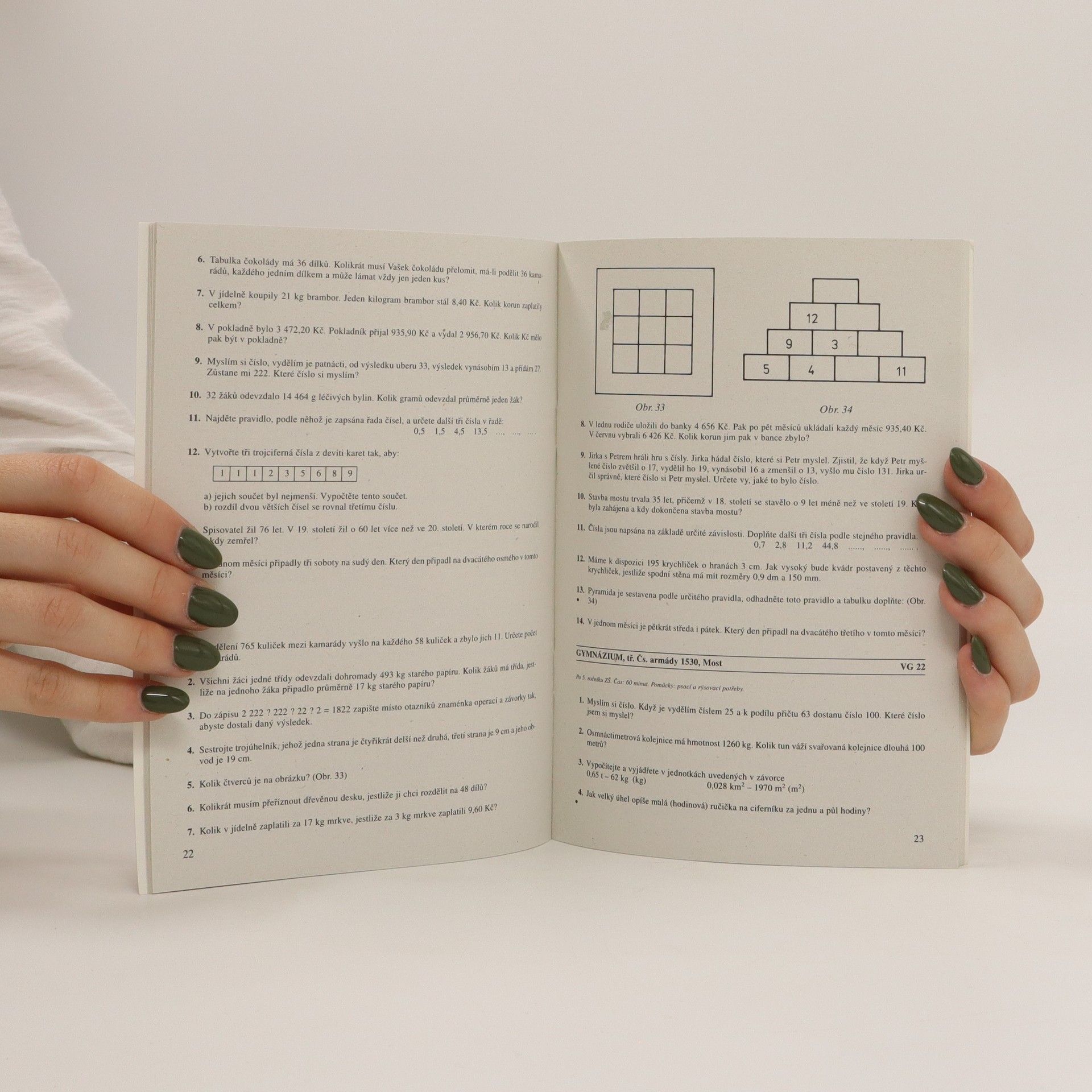 A. Sivošová Testy z matematiky : originální zadání přijímacích zkoušek z víceletých gymnázií : doplněno úlohami k opakování
