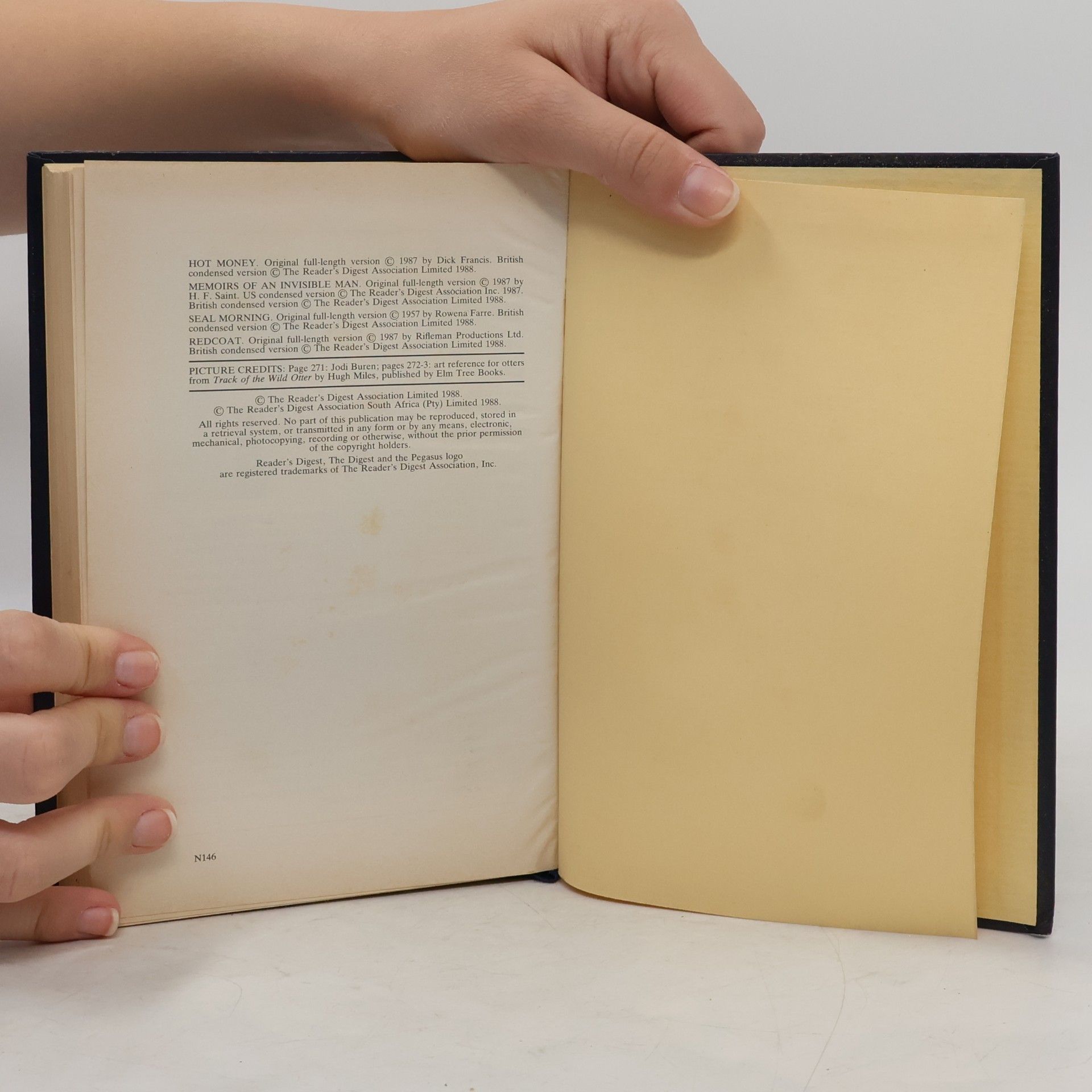 Various authors Reader's Digest Condensed Book: Hot Money, Memoirs Of An Invisible Man, Seal Morning, Redcoat