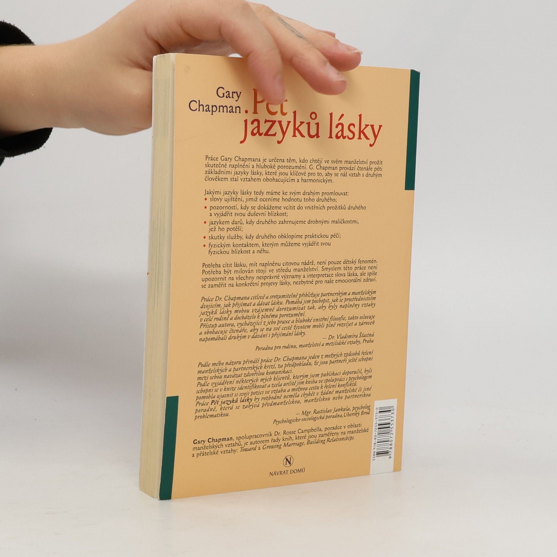 Gary Chapman Pět jazyků lásky