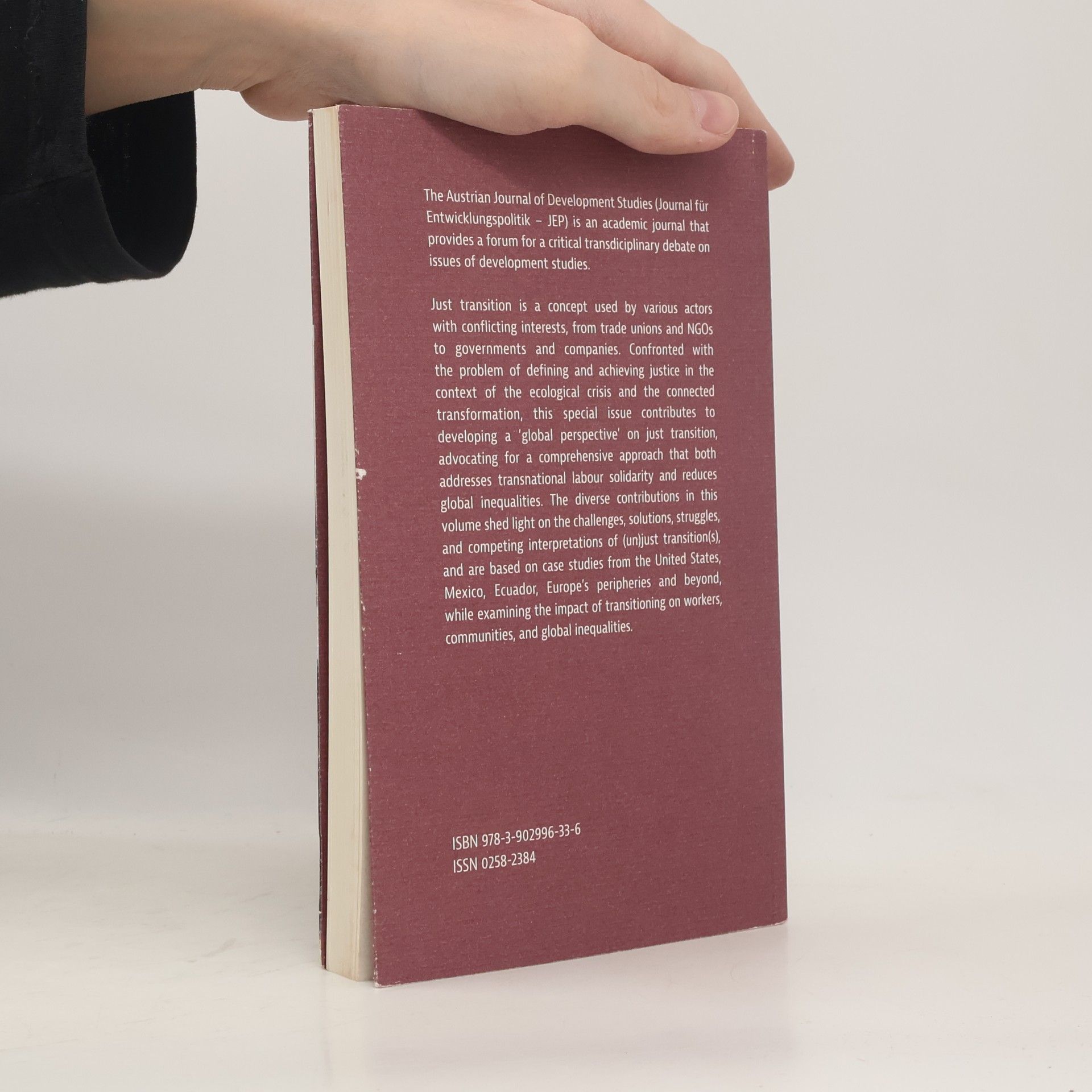 Mattersburger Kreis für Entwicklungspolitik Journal für Entwicklungspolitik - XXXIX 3/4-2023: Just Transition - A Global Perspective