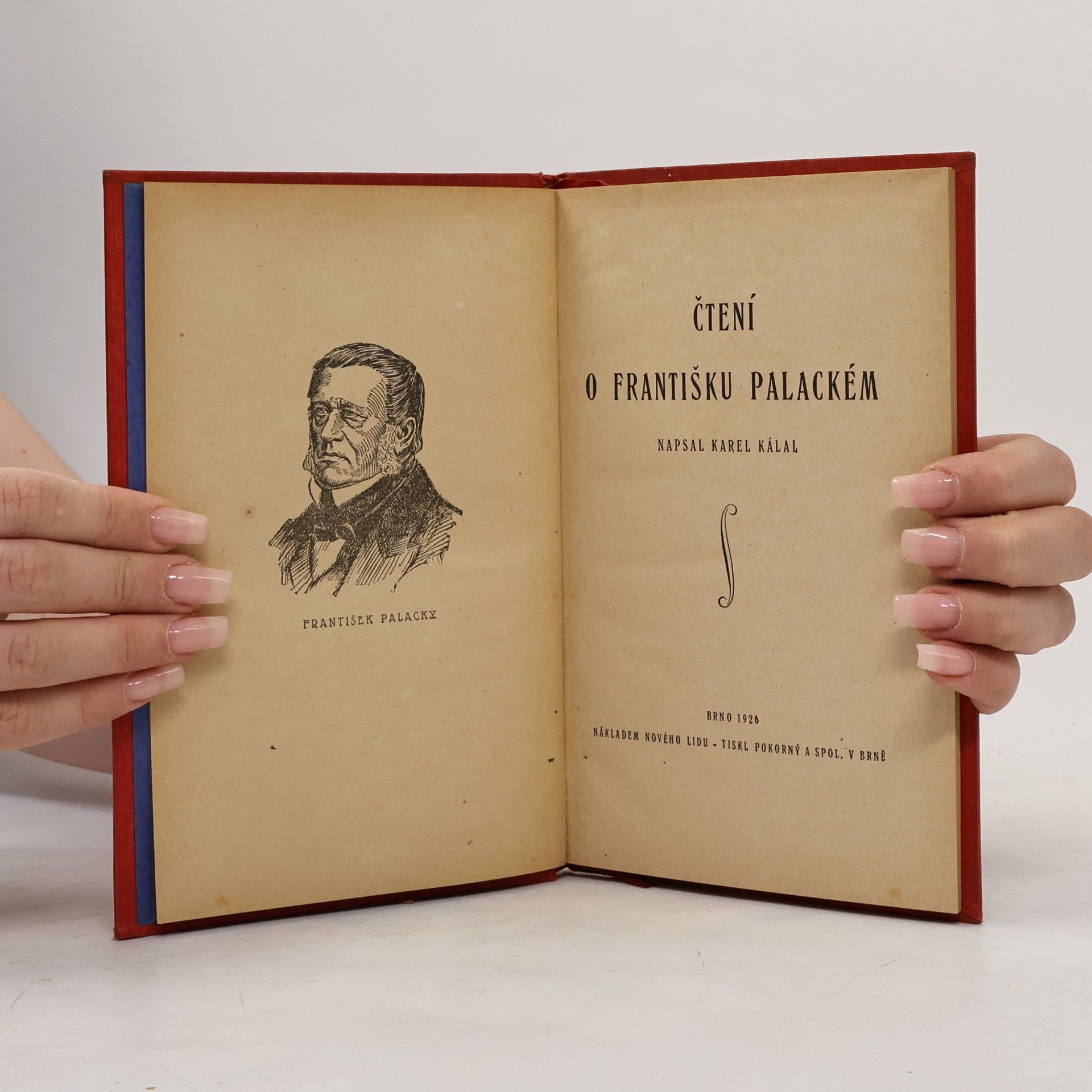 Karel Kálal Čtení o Františku Palackéml