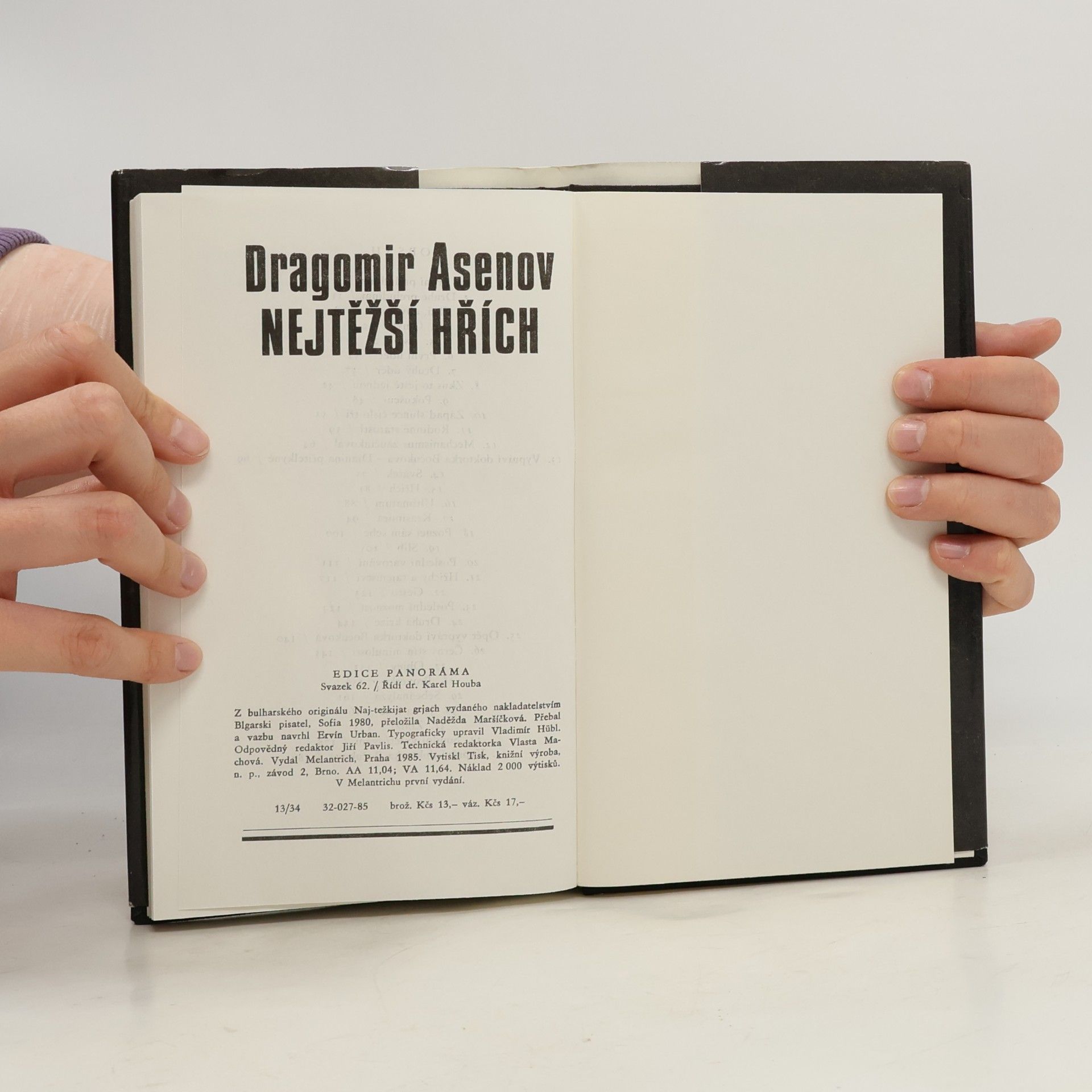 Dragomir Asenov Nejtěžší hřích
