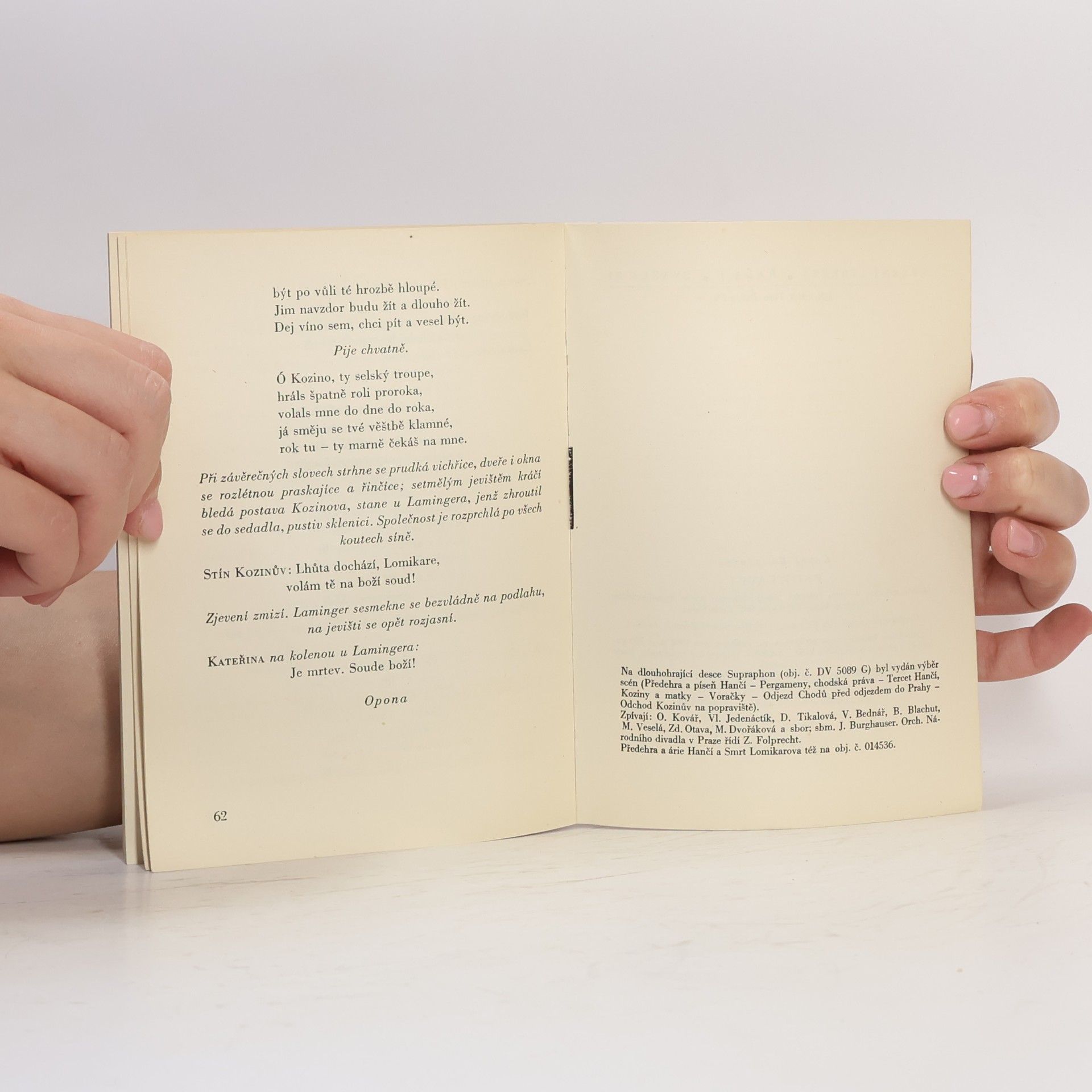 Karel Kovařovic Operní libreta I-31. Psohlavci