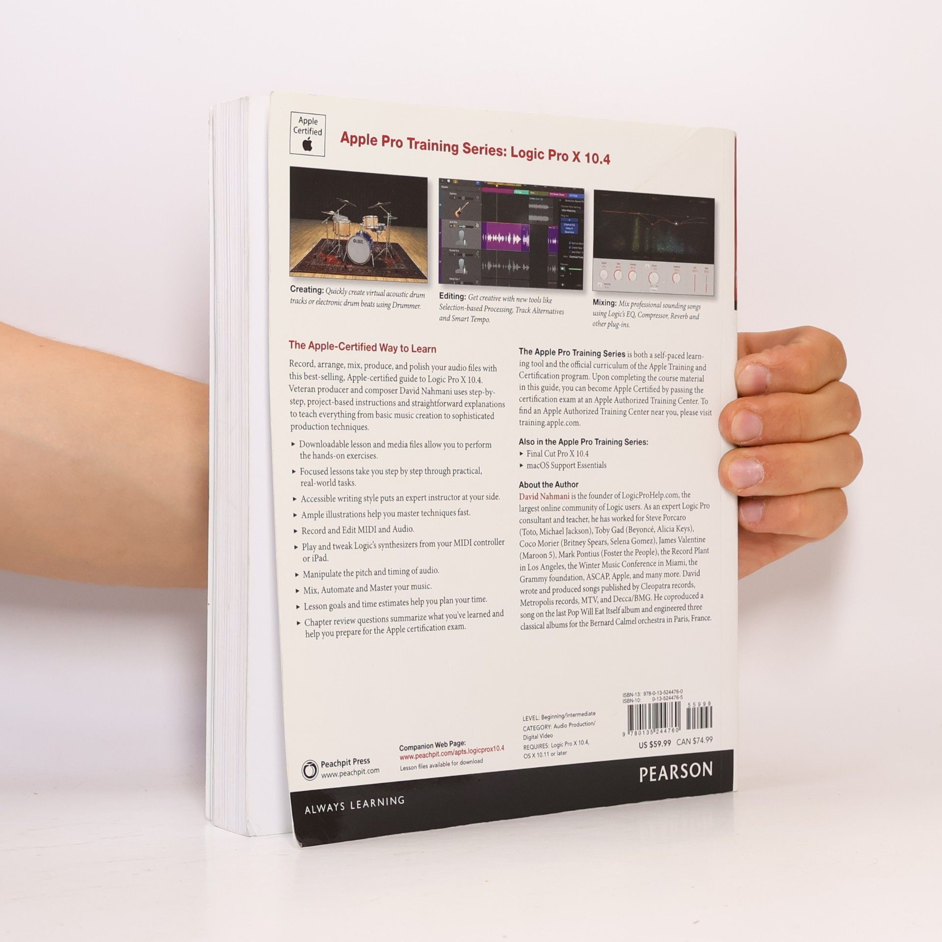 David Nahmani Logic Pro X 10.4 - Apple Pro Training Series
