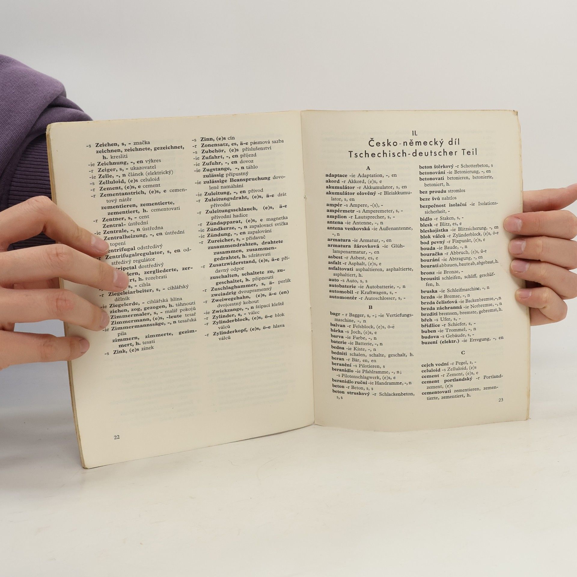 Erich J. Schwarz Kleines technisches Wörterbuch. Malý technický slovník