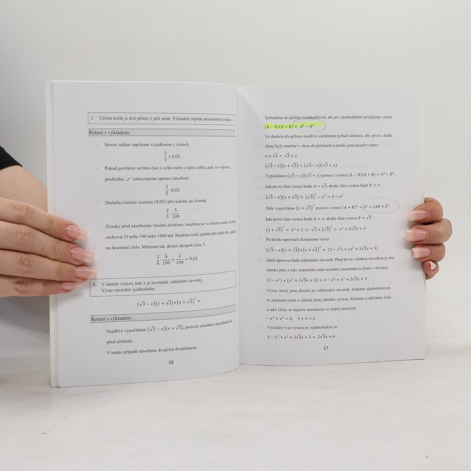 Kolektiv autorů Tvoje přijímací zkoušky 2020 na střední školy a gymnázia Matematika