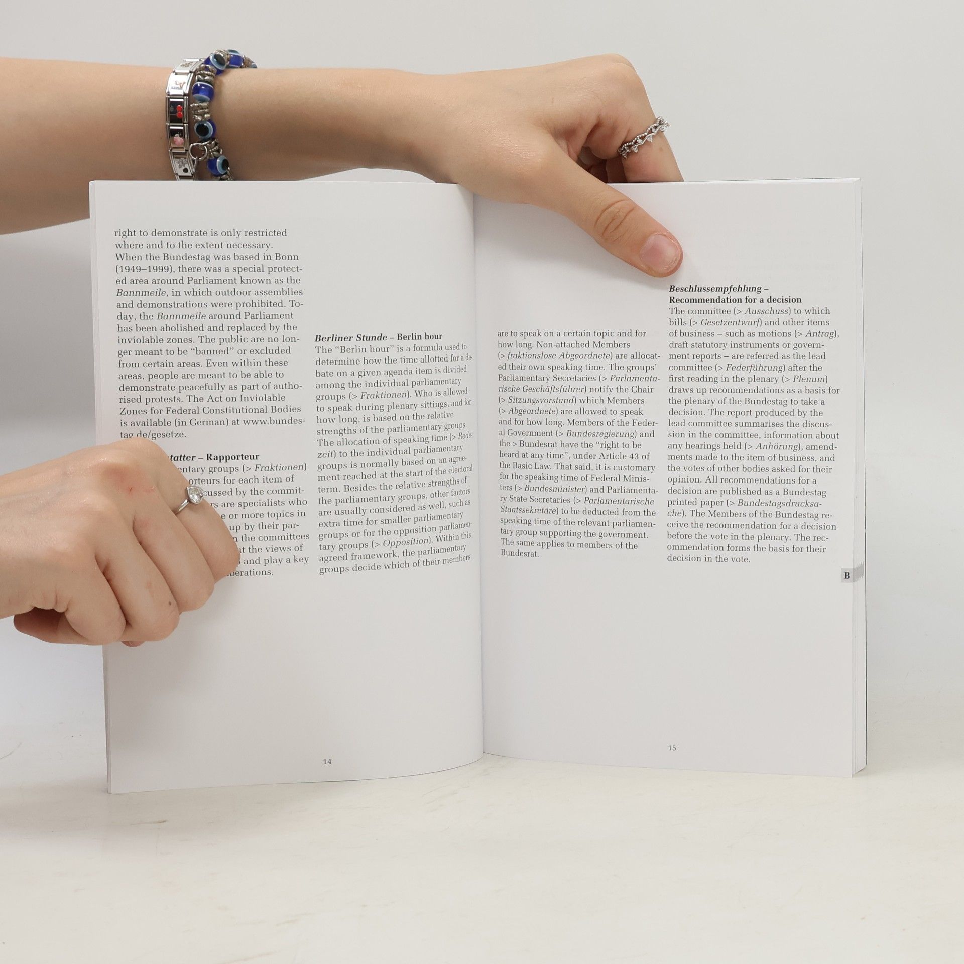 Various authors Glossary of German Parliamentary Terms