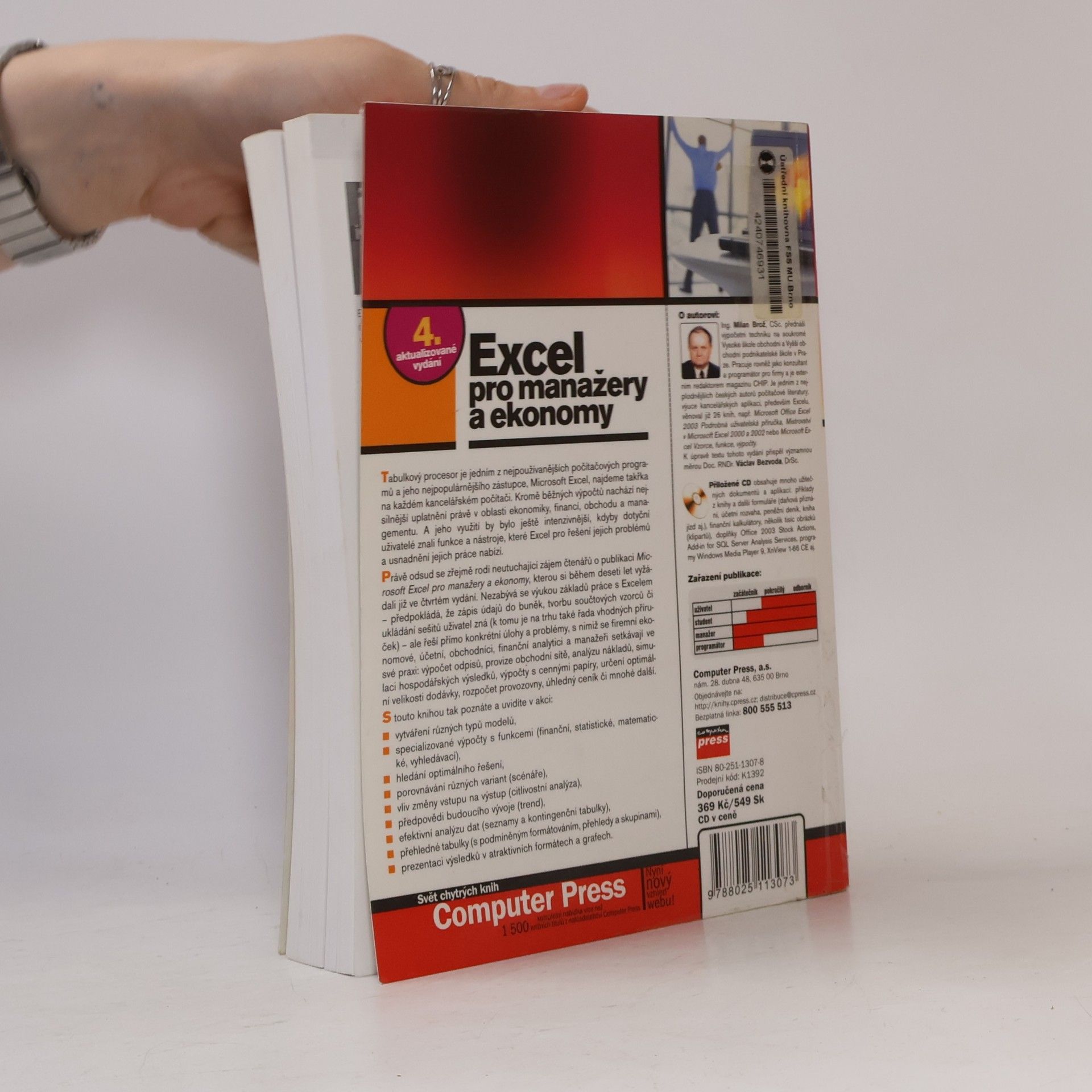 Milan Brož Microsoft Excel pro manažery a ekonomy