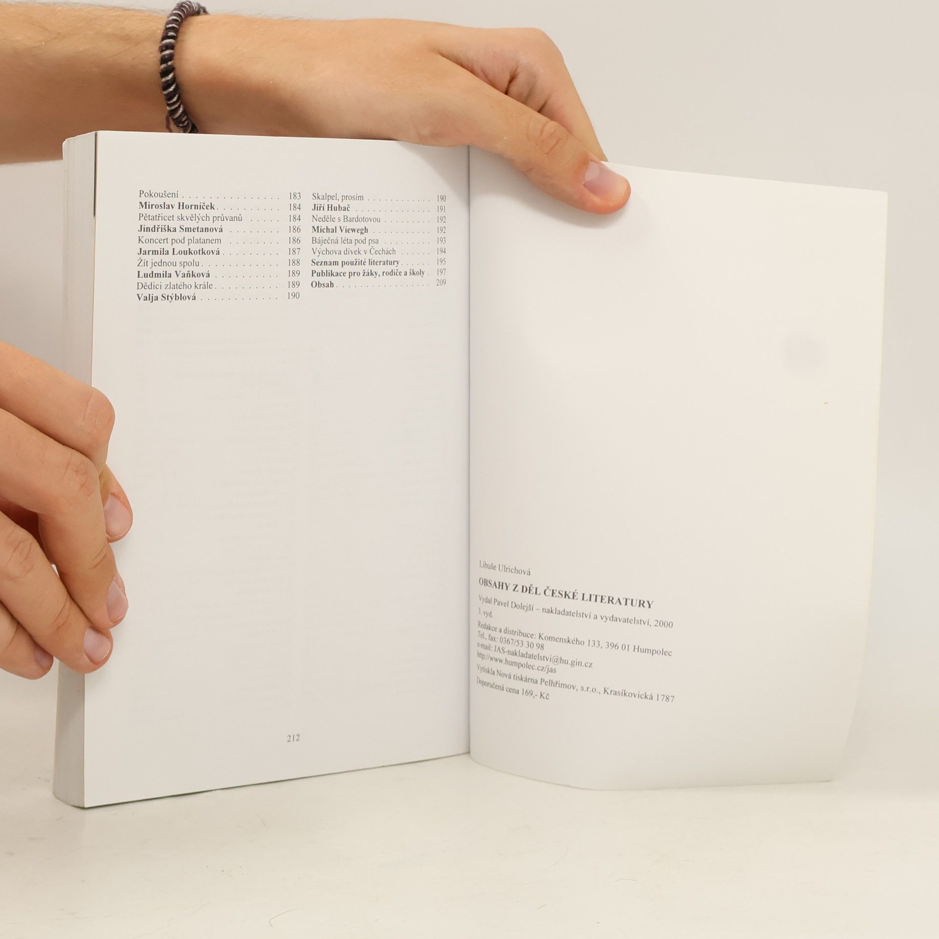 Libuše Ulrichová Obsahy z děl české literatury
