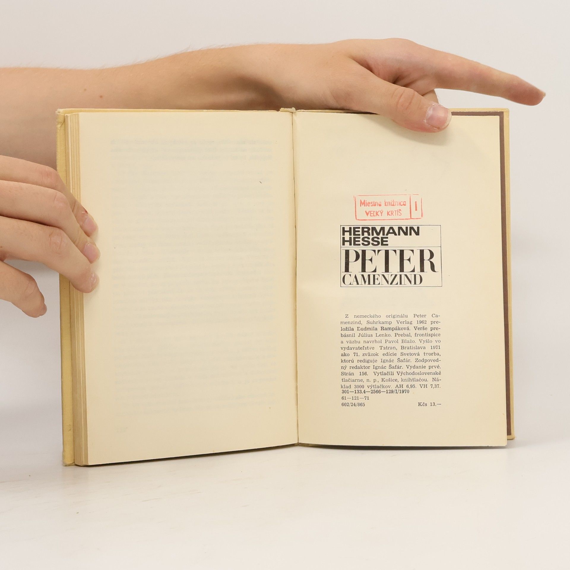 Hermann Hesse Peter Camenzind