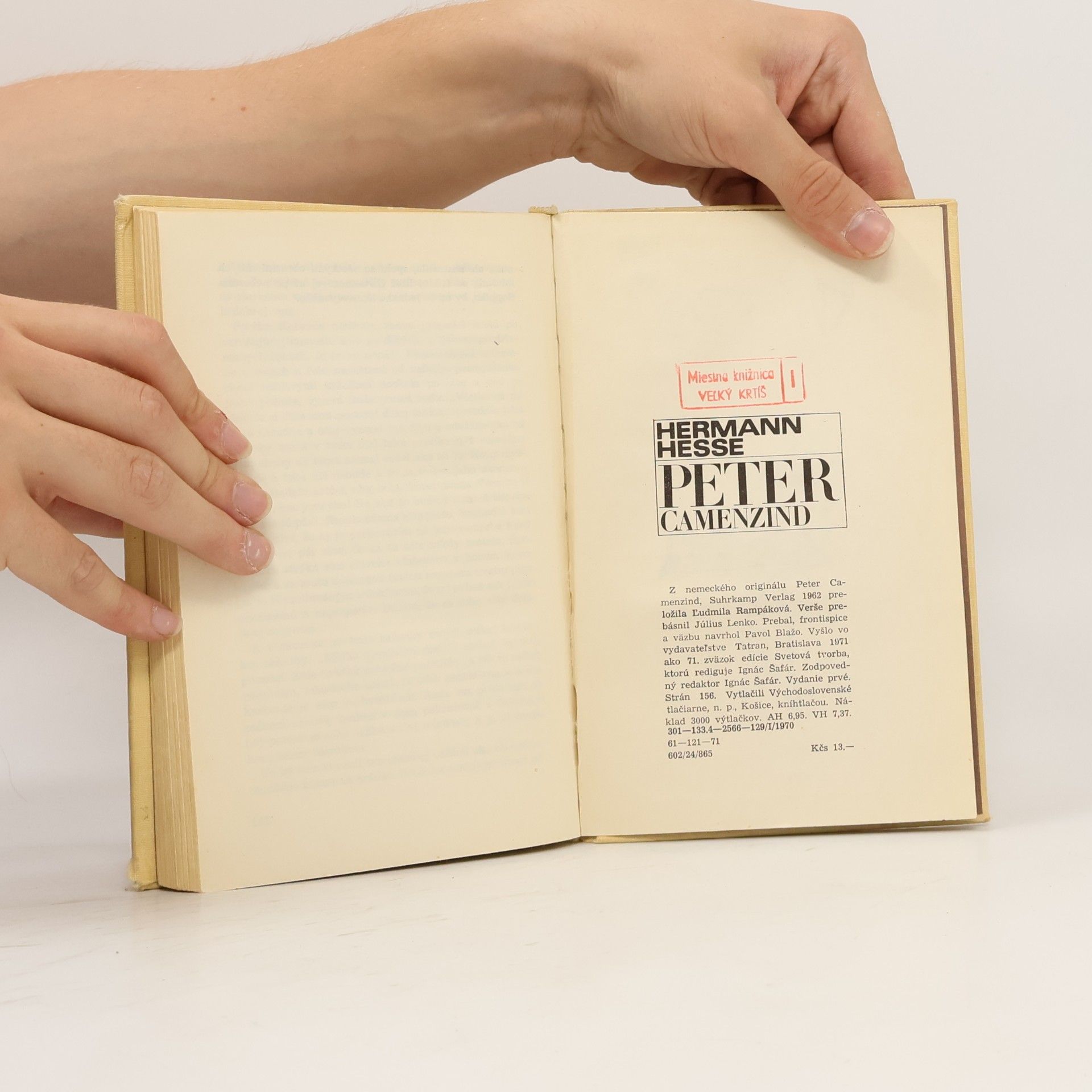 Hermann Hesse Peter Camenzind
