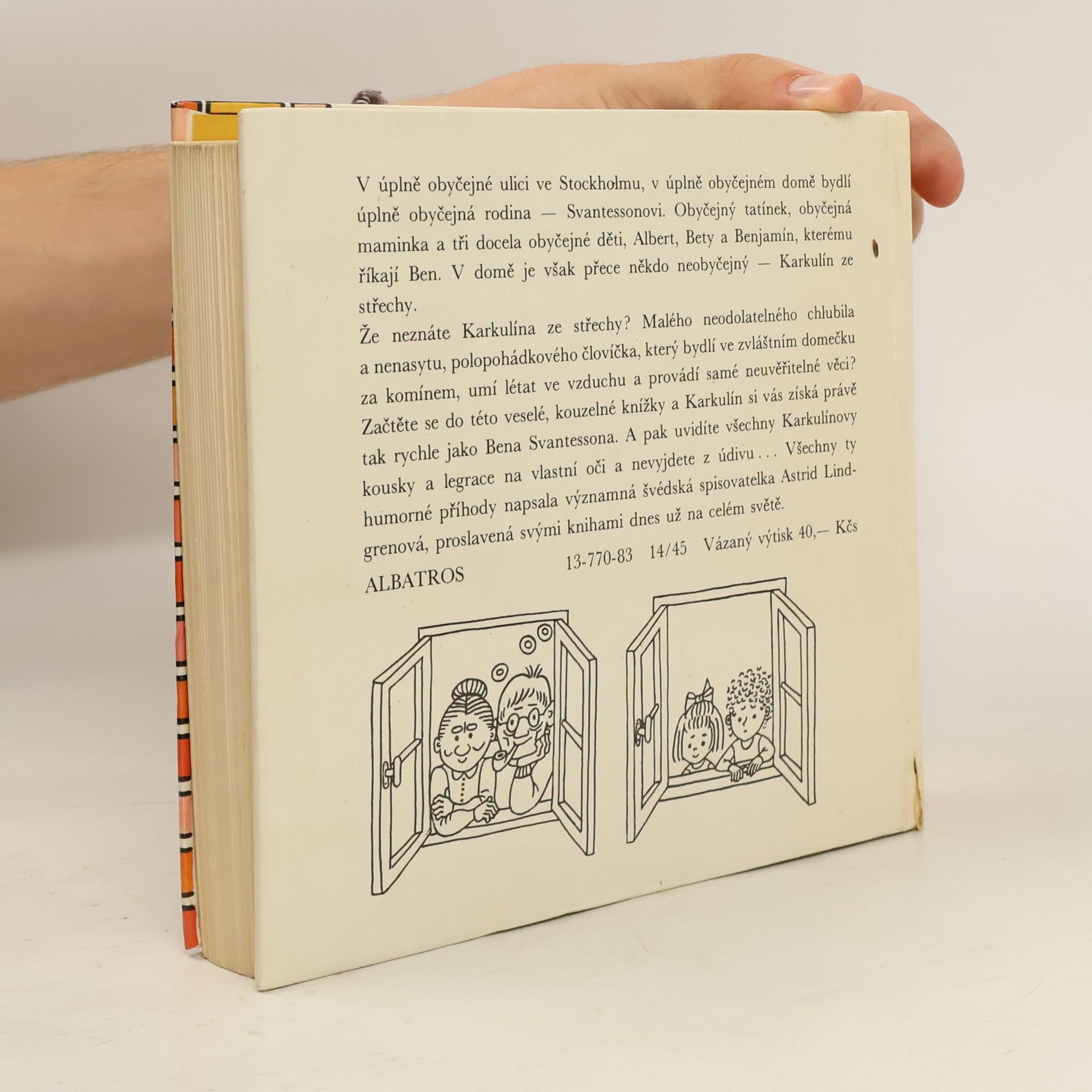 Astrid Lindgren Karkulín ze střechy