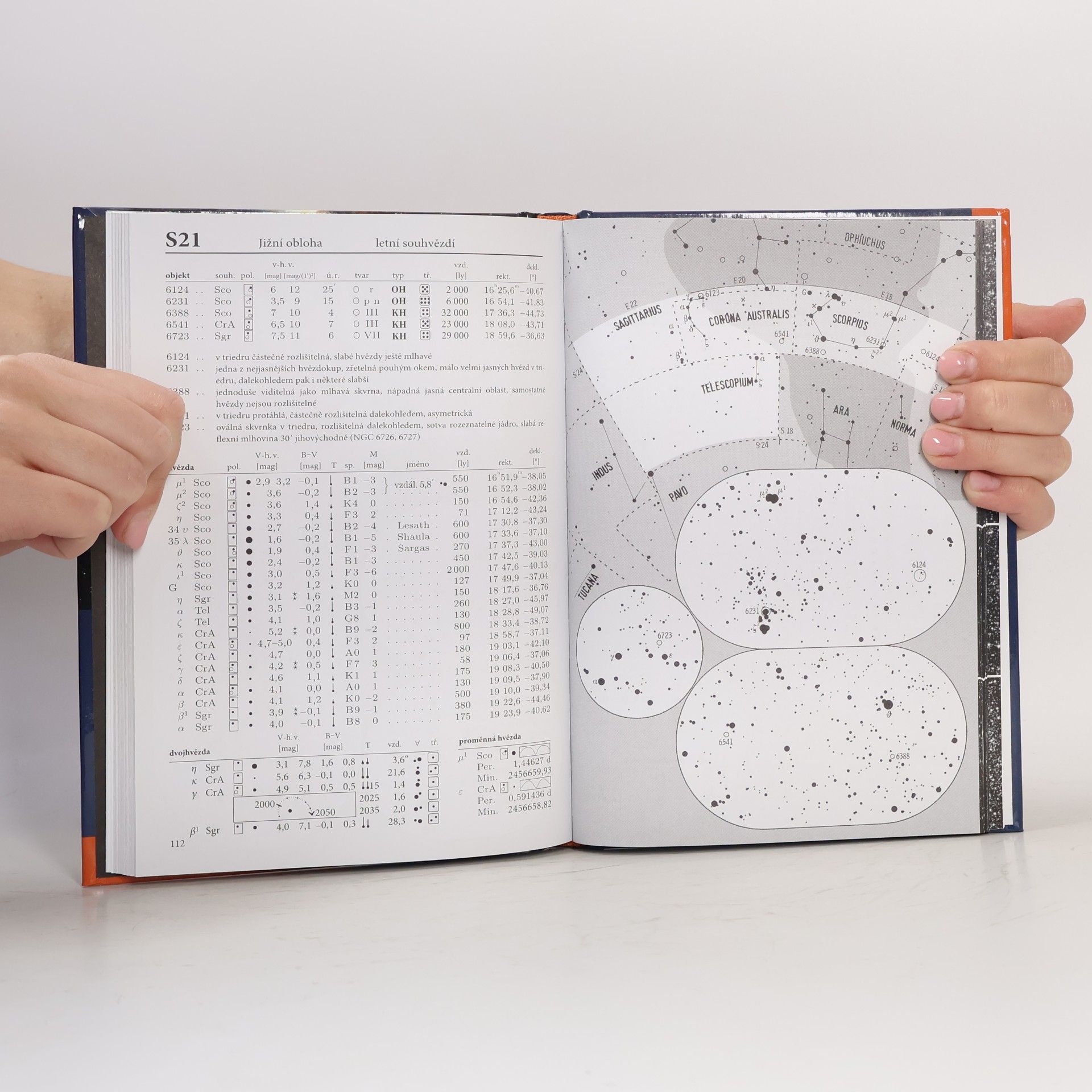 Erich Karkoschka Karkoschkův astronomický atlas hvězdné oblohy: S 250 objekty na 50 mapách celé hvězdné oblohy