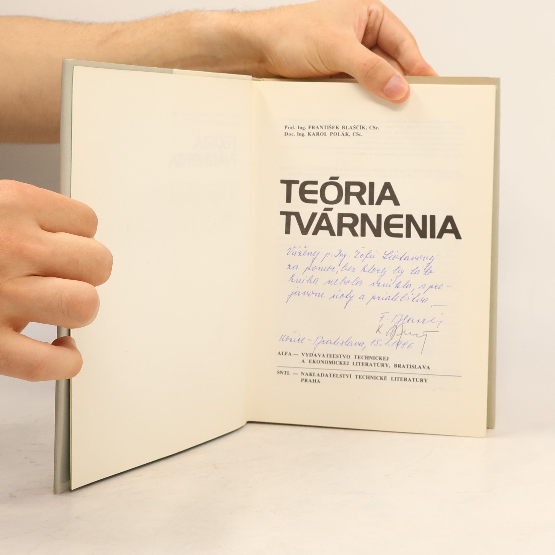 Karol Polák Teoria tvárnenia