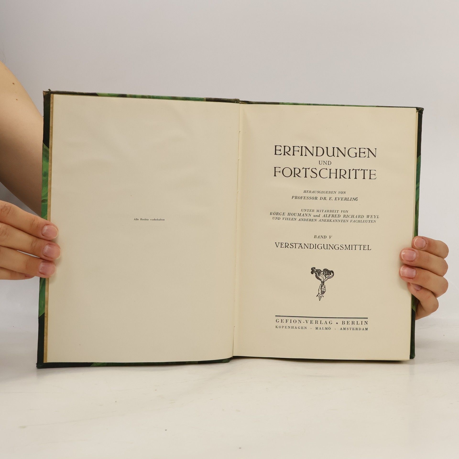 E. Everling Erfindungen und Fortschritte. Band V. Verständigungsmittel