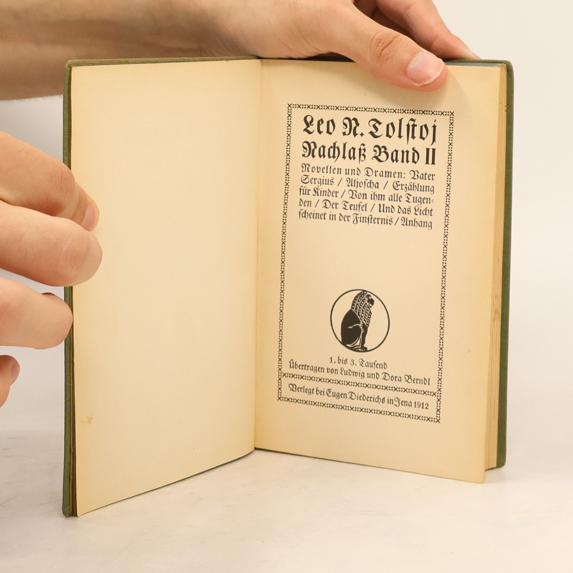 Lew Nikolajewitsch Tolstoi Gesammelte Werke. Nachlass II.