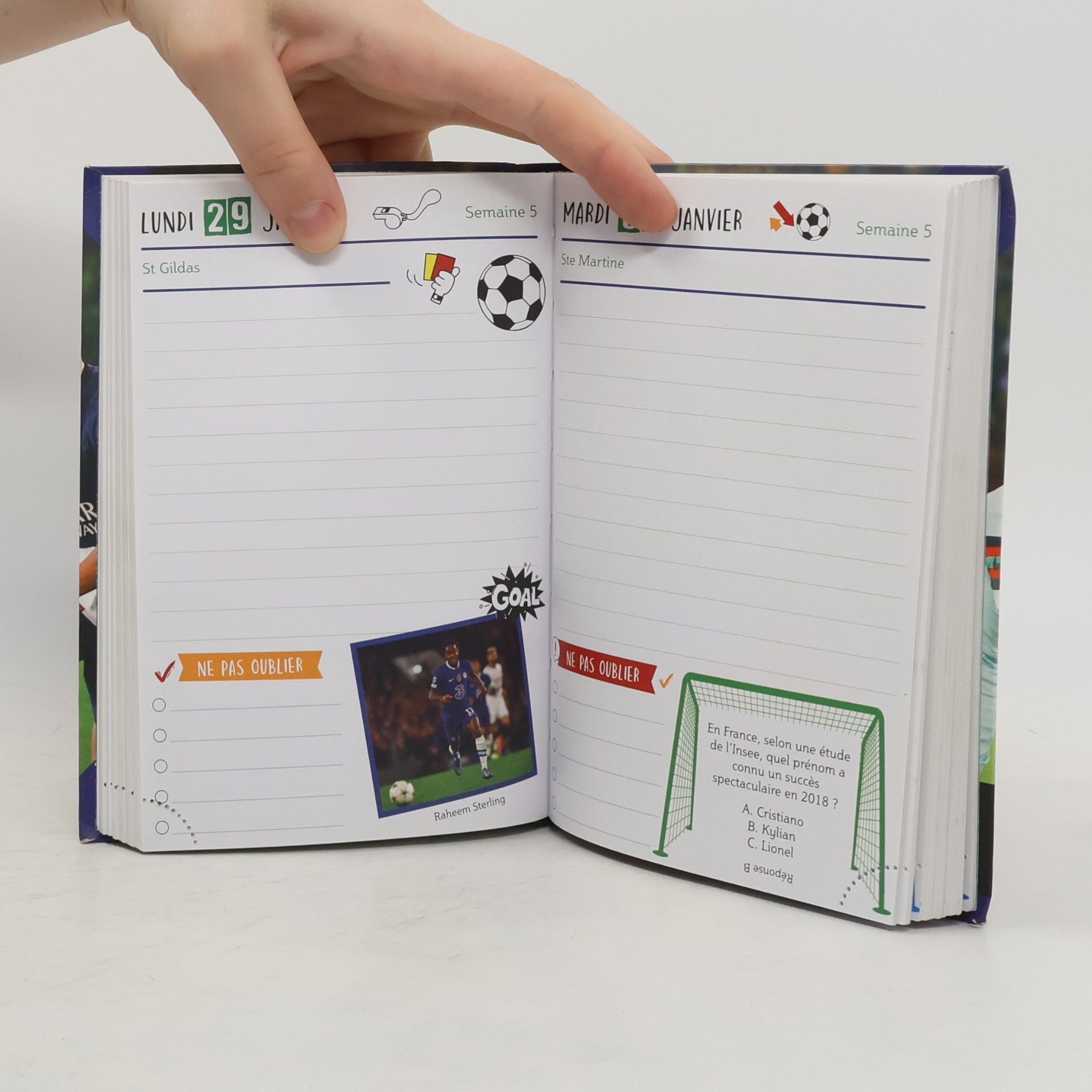 Agenda scolaire Foot 2023-2024