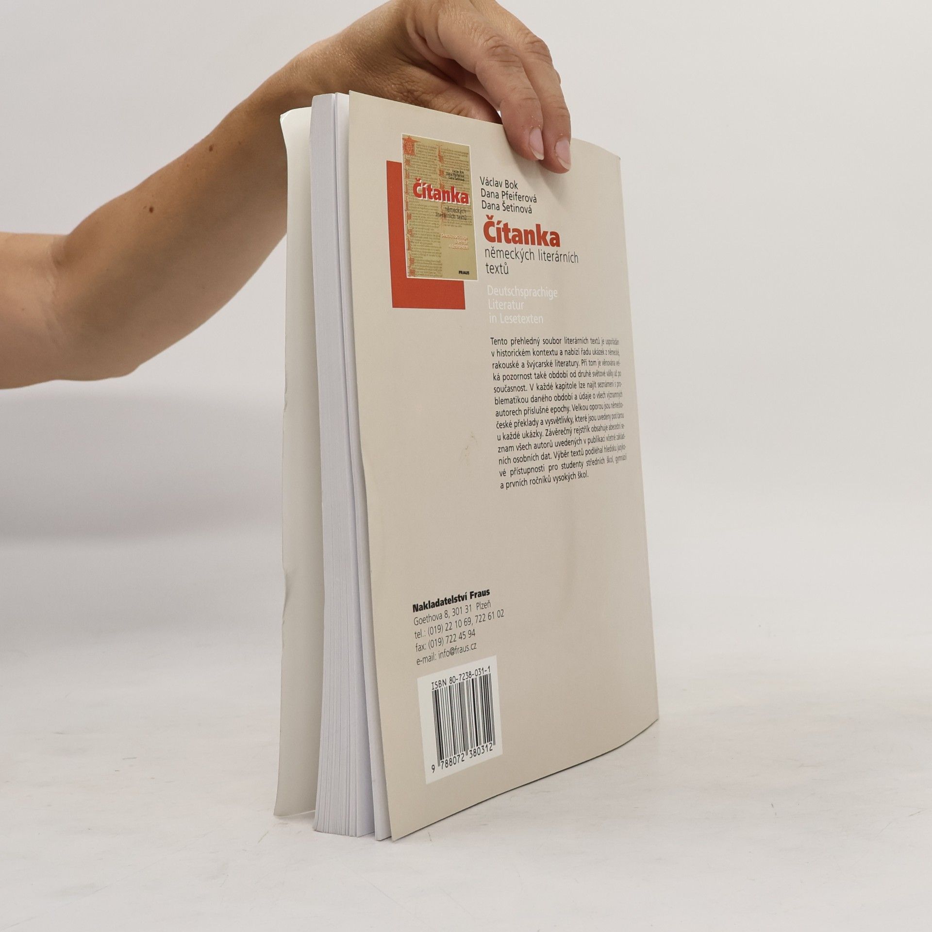 Václav Bok Čítanka německých literárních textů. Deutschsprachige Literatur in Lesetexten