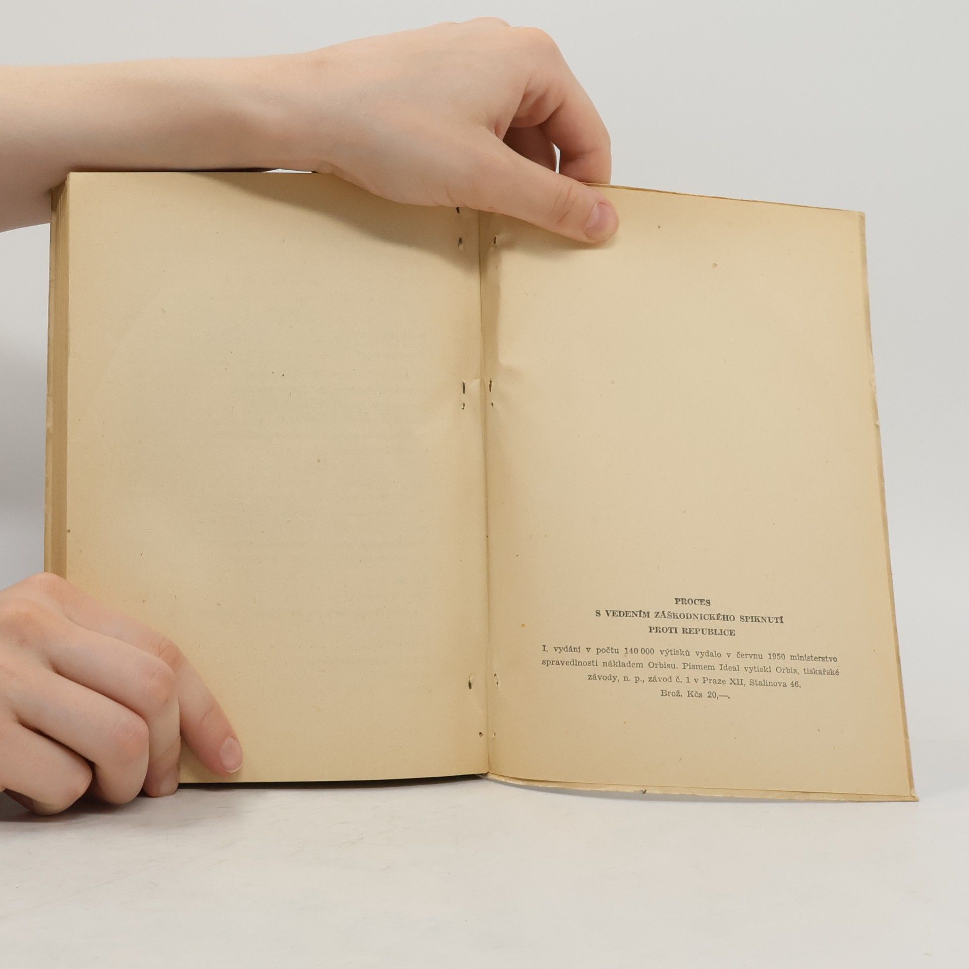 Various authors Proces s vedením záškodnického spiknutí proti republice
