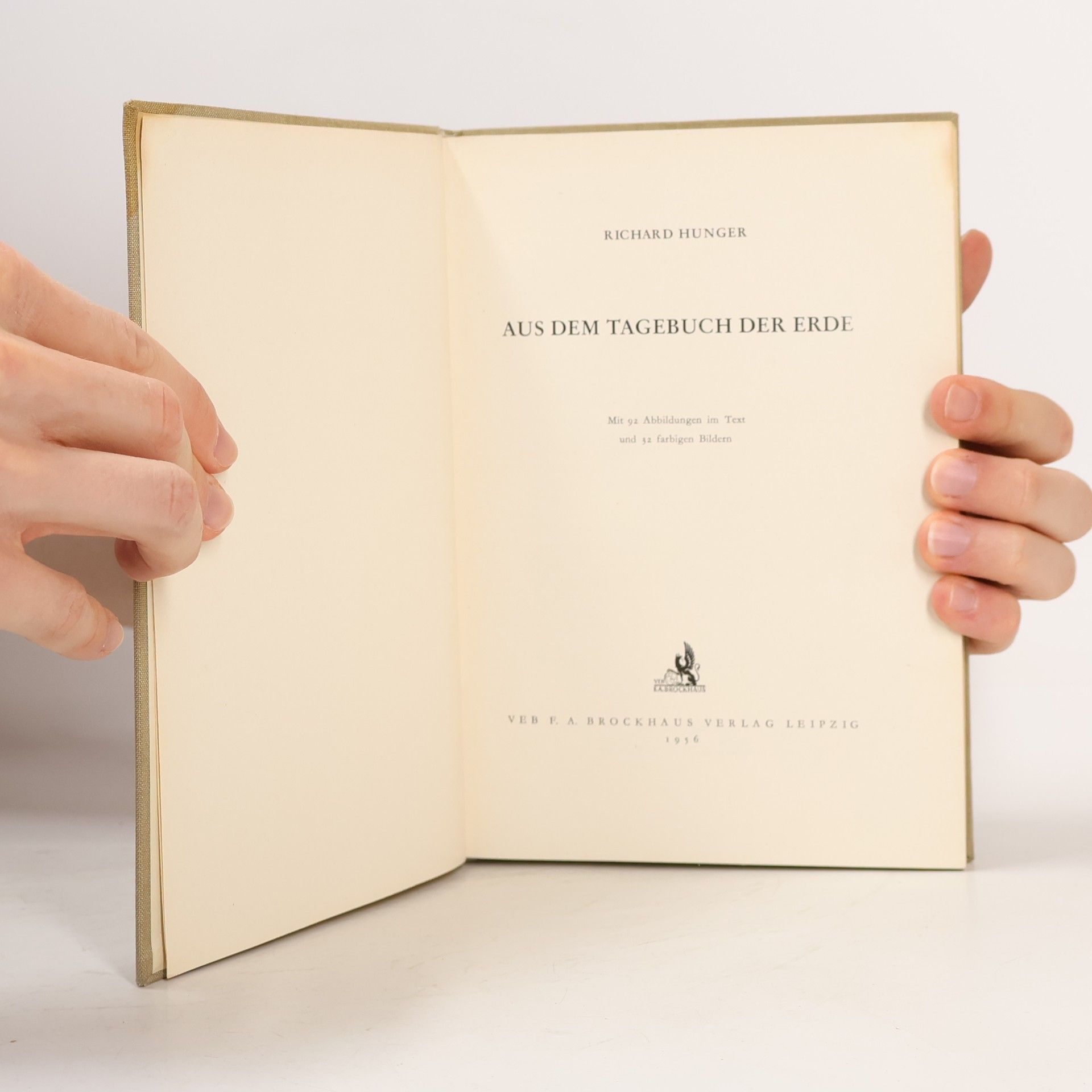 Richard Hunger Aus dem Tagebuch der Erde
