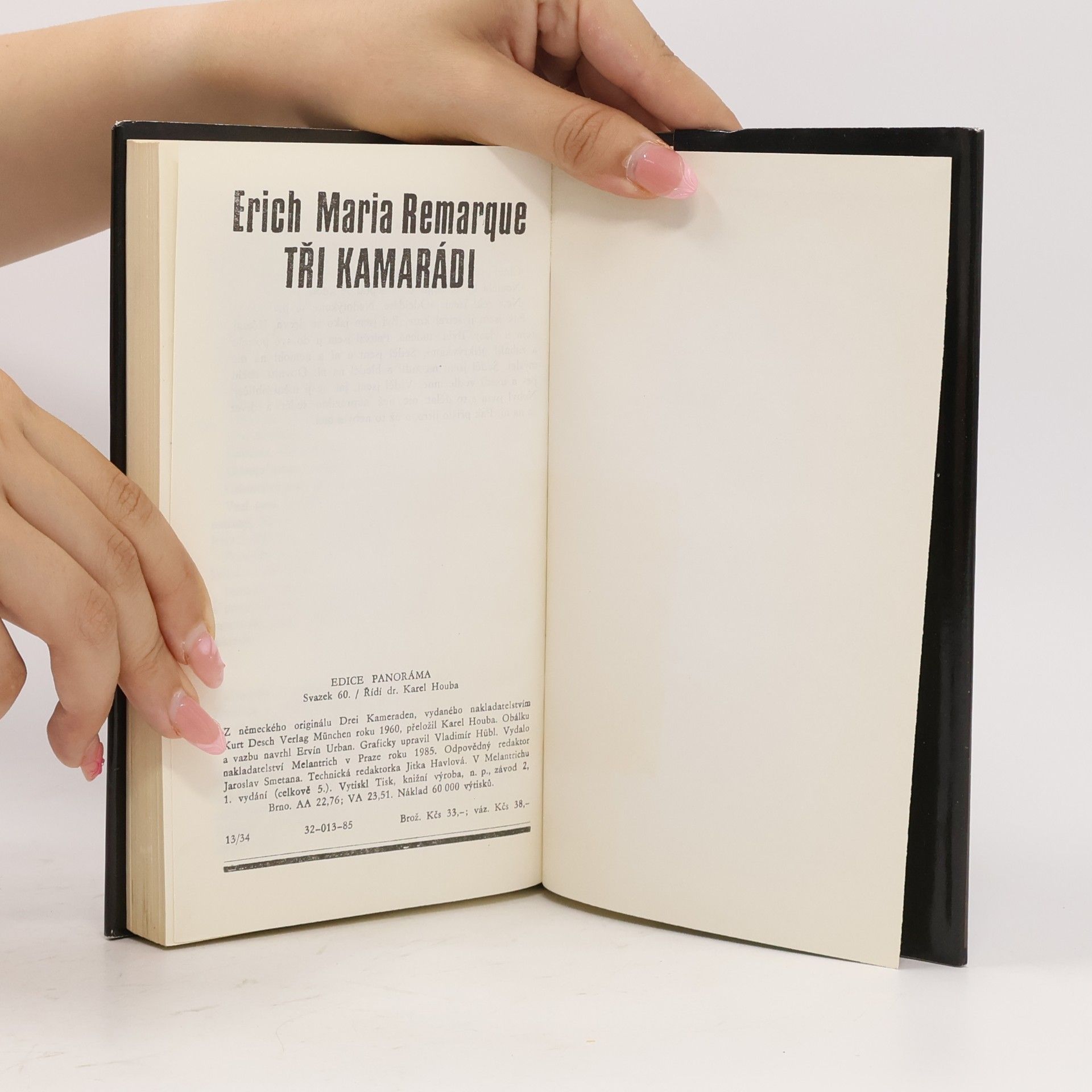 Erich Maria Remarque Tři kamarádi