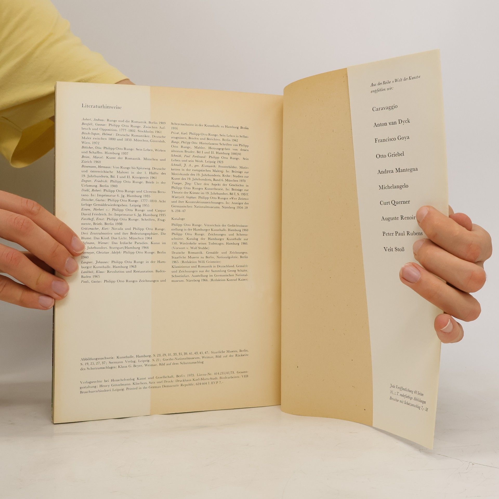 Philipp Otto Runge Philipp Otto Runge: Welt der Kunst