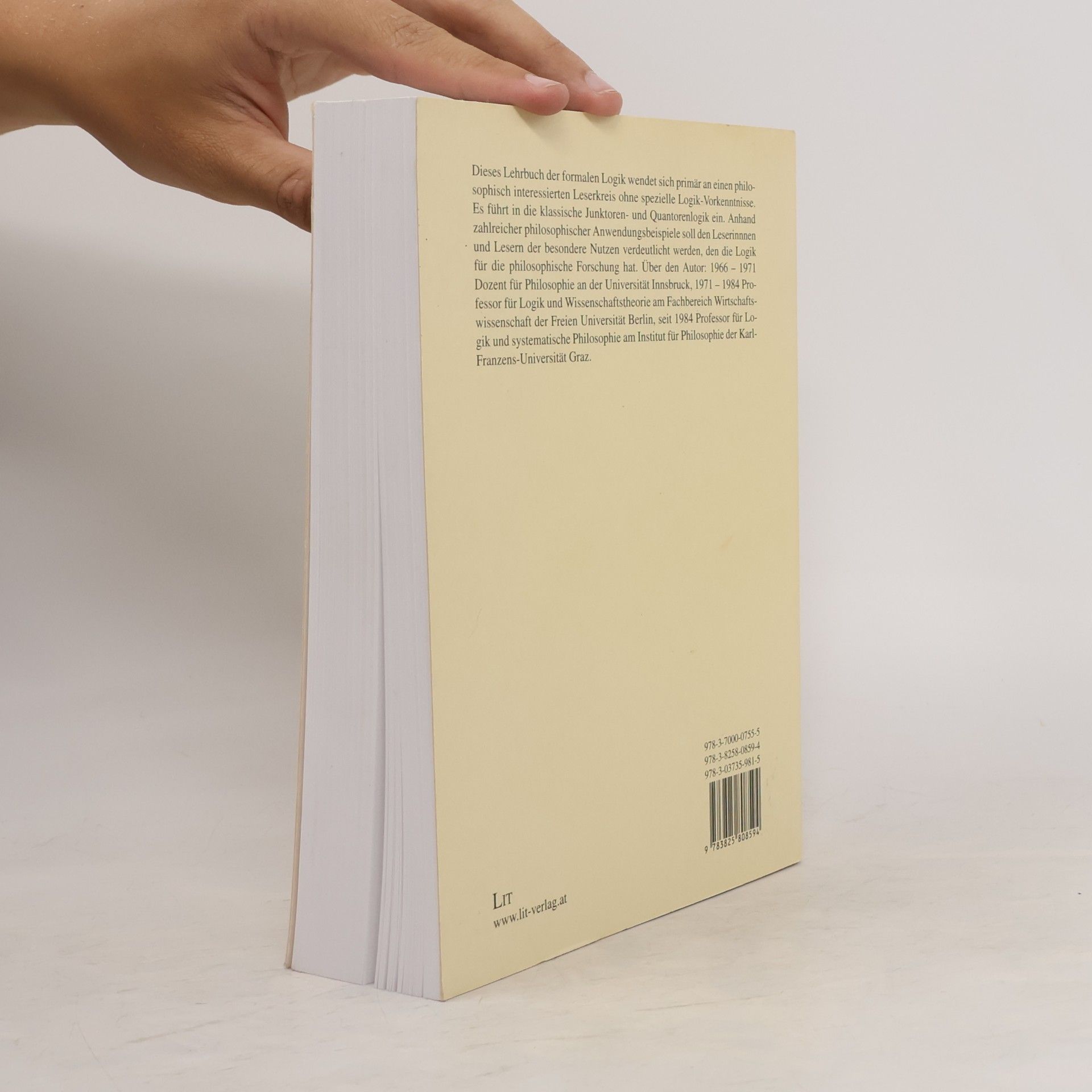 Reinhard Kamitz Einführungen: Philosophie Bd. 11 - 1: Logik - Faszination der Klarheit