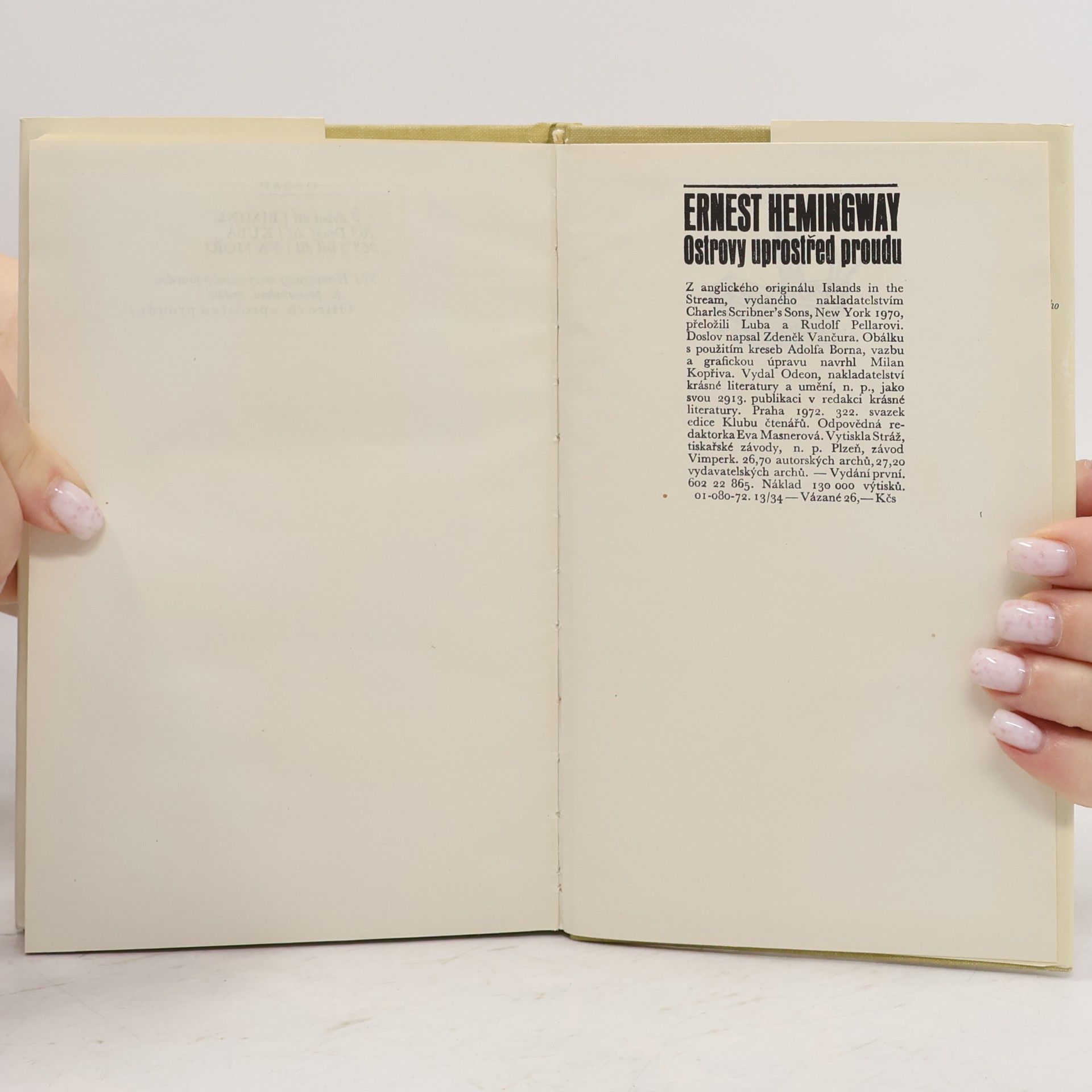 Ernest Hemingway Ostrovy uprostřed proudu