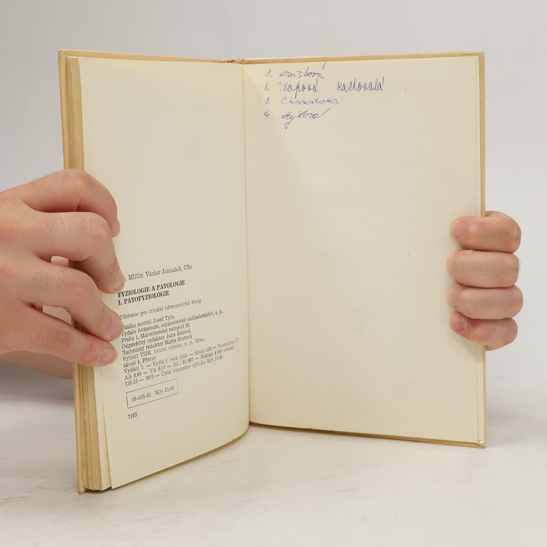 Václav Janoušek Fyziologie a patologie I. Patofyziologie