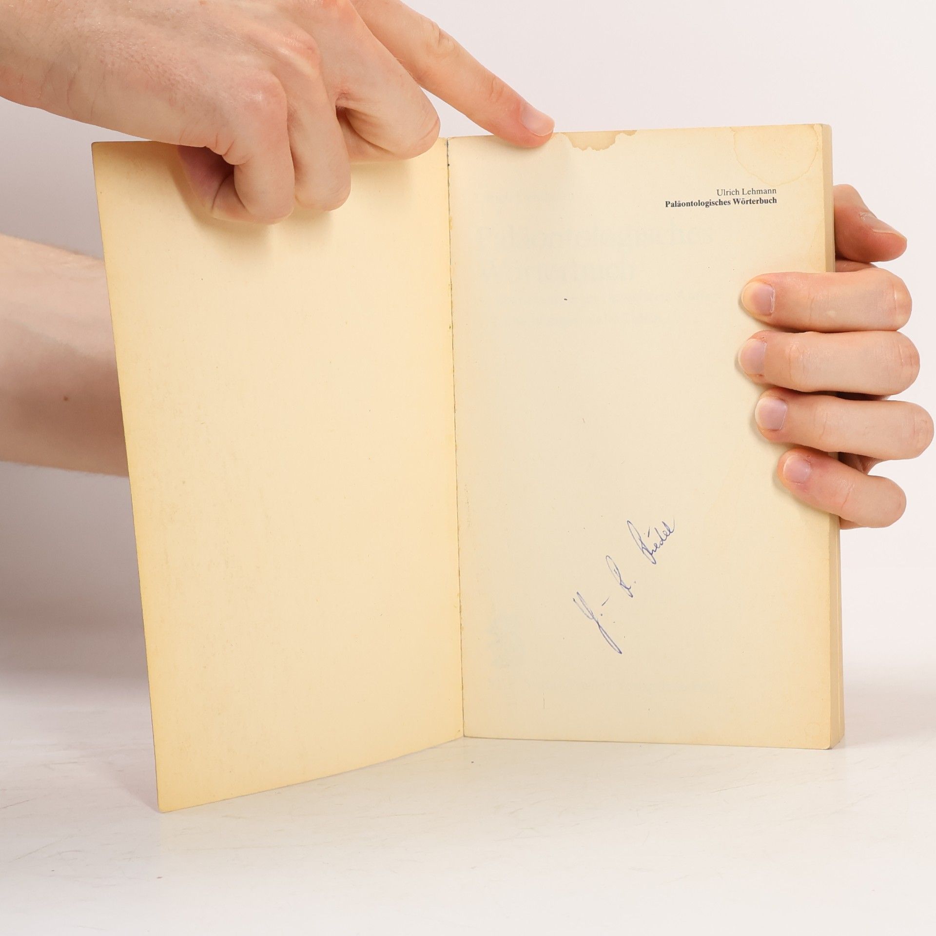 Ulrich Lehmann Paläontologisches Wörterbuch