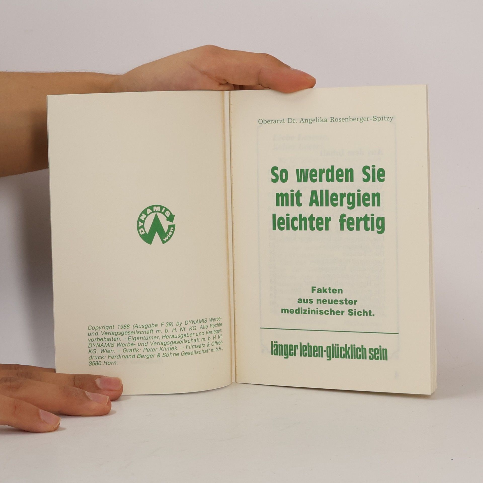 Angelika Rosenberger-Spitzy So werden Sie mit Allergien leichter fertig