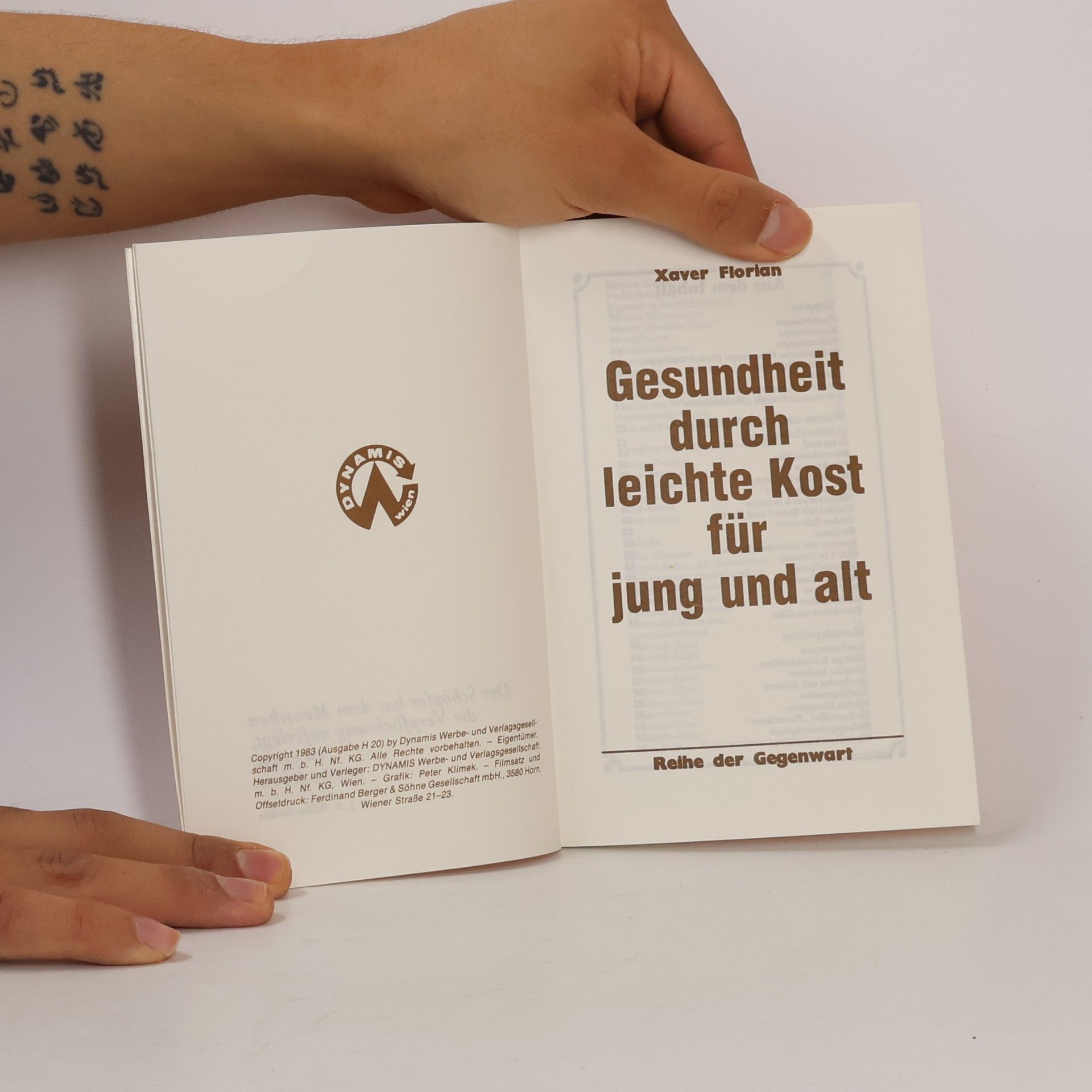 Xaver Florian Gesundheit durch leichte Kost für jung und alt