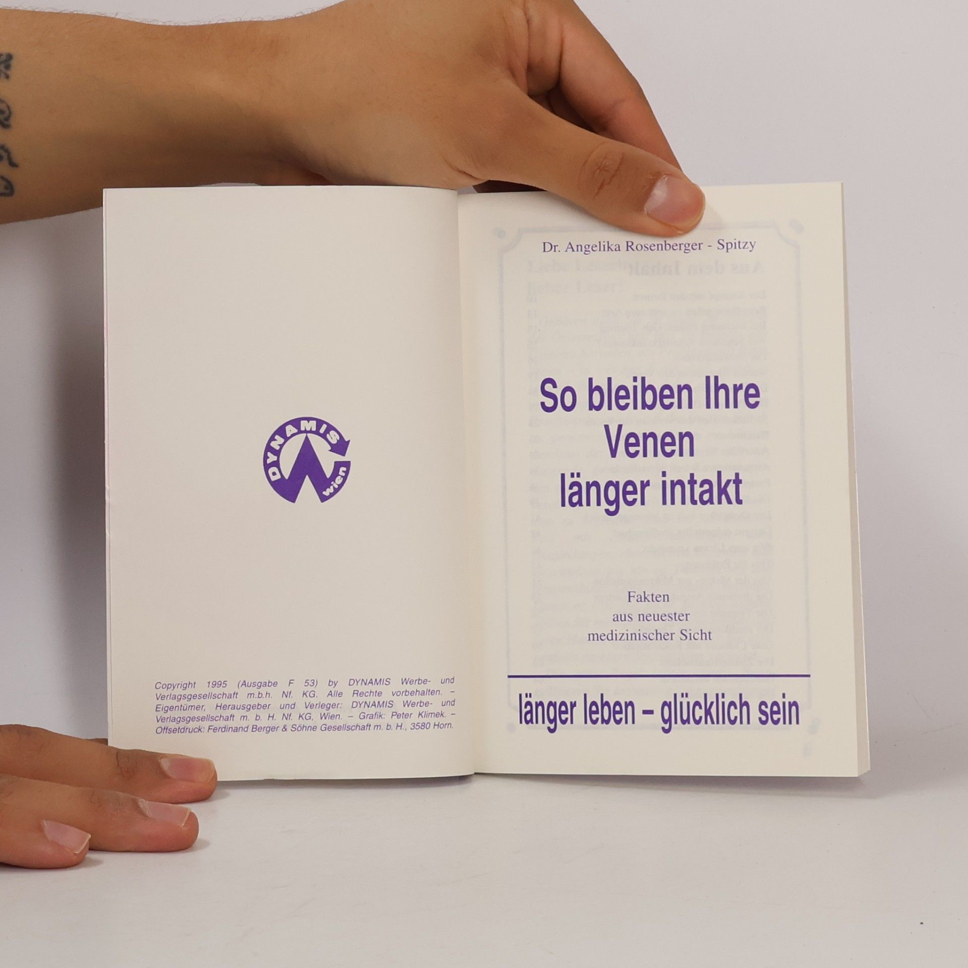 Collectif d'auteurs So bleiben Ihre Venen länger intakt
