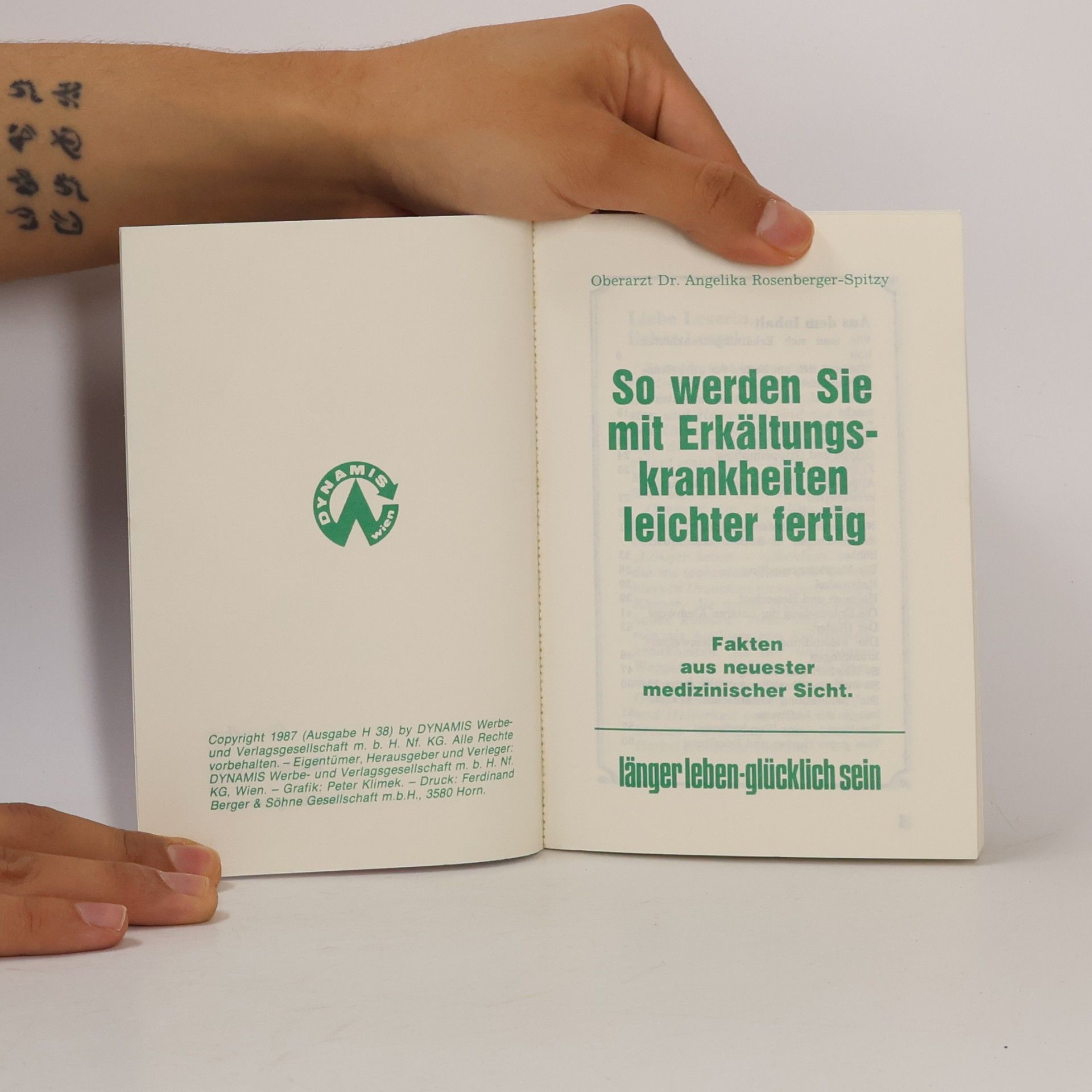 Angelika Rosenberger-Spitzy So werden Sie mit Erkältungskrankheiten leichter fertig