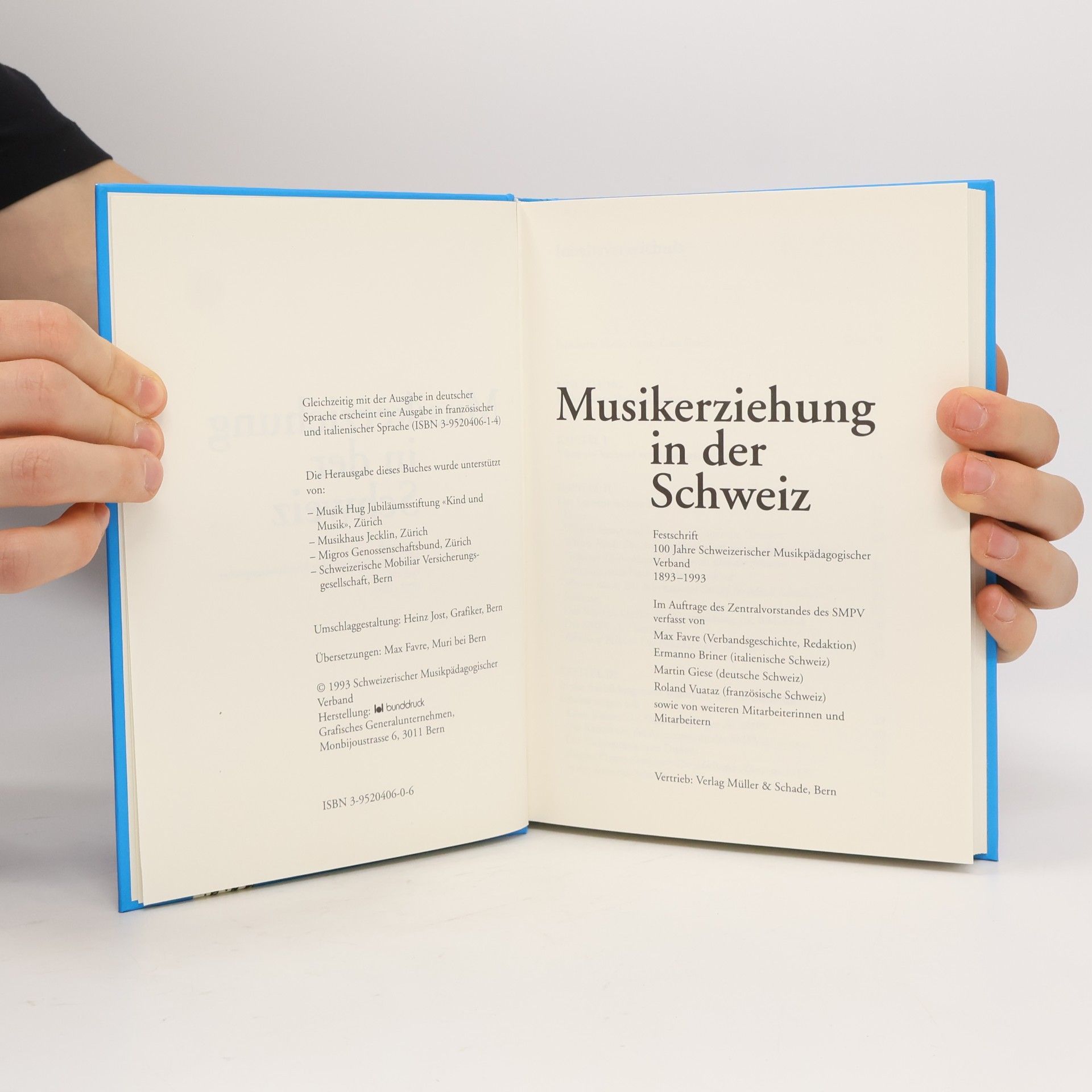 Max Favre Musikerziehung in der Schweiz